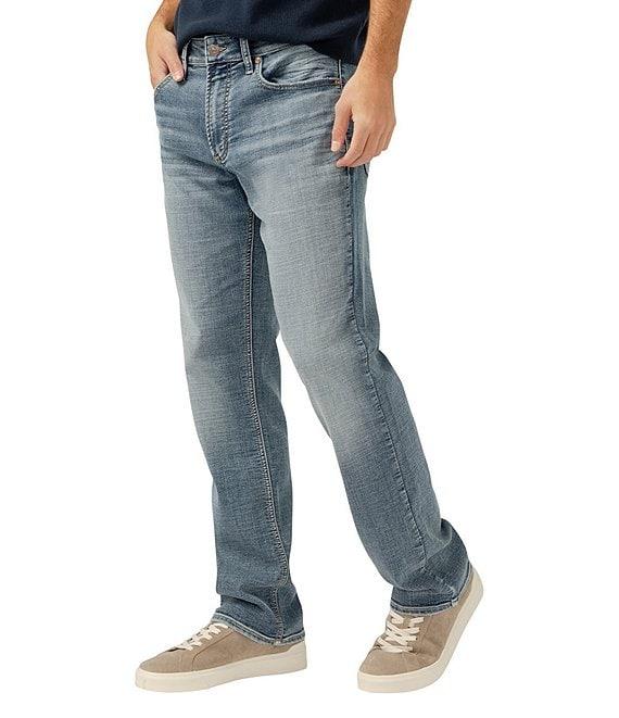 Silver Jeans Co. Grayson Classic Fit Straight Leg Mid-Flex Denim Jeans Product Image