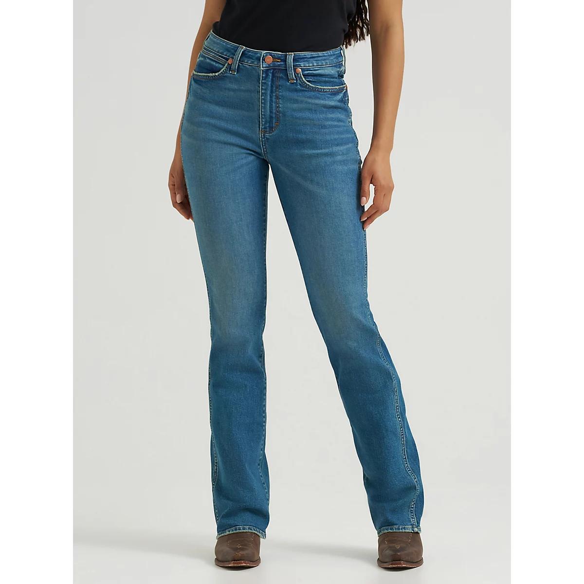 Women's High Rise Bootcut Jean in Ace Product Image