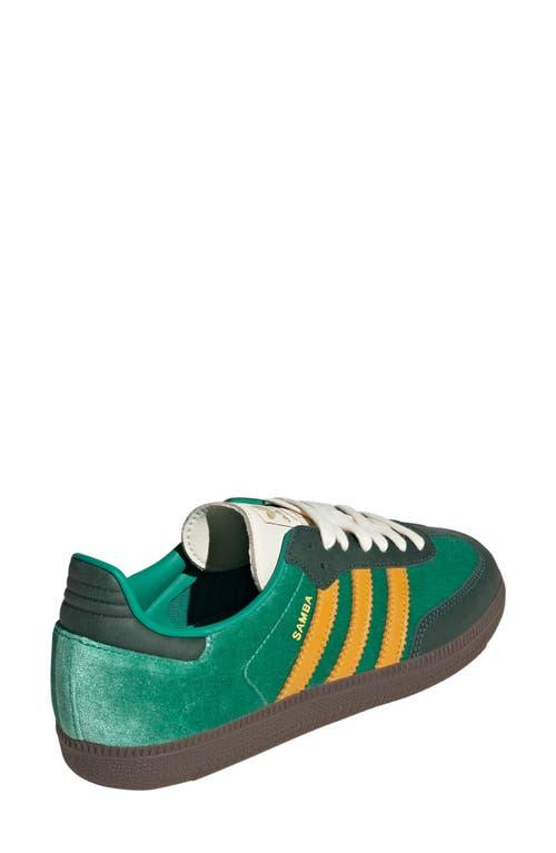 adidas Samba OG Sneaker in Court Green/yellow/green at Nordstrom, Size 5 Women's Product Image