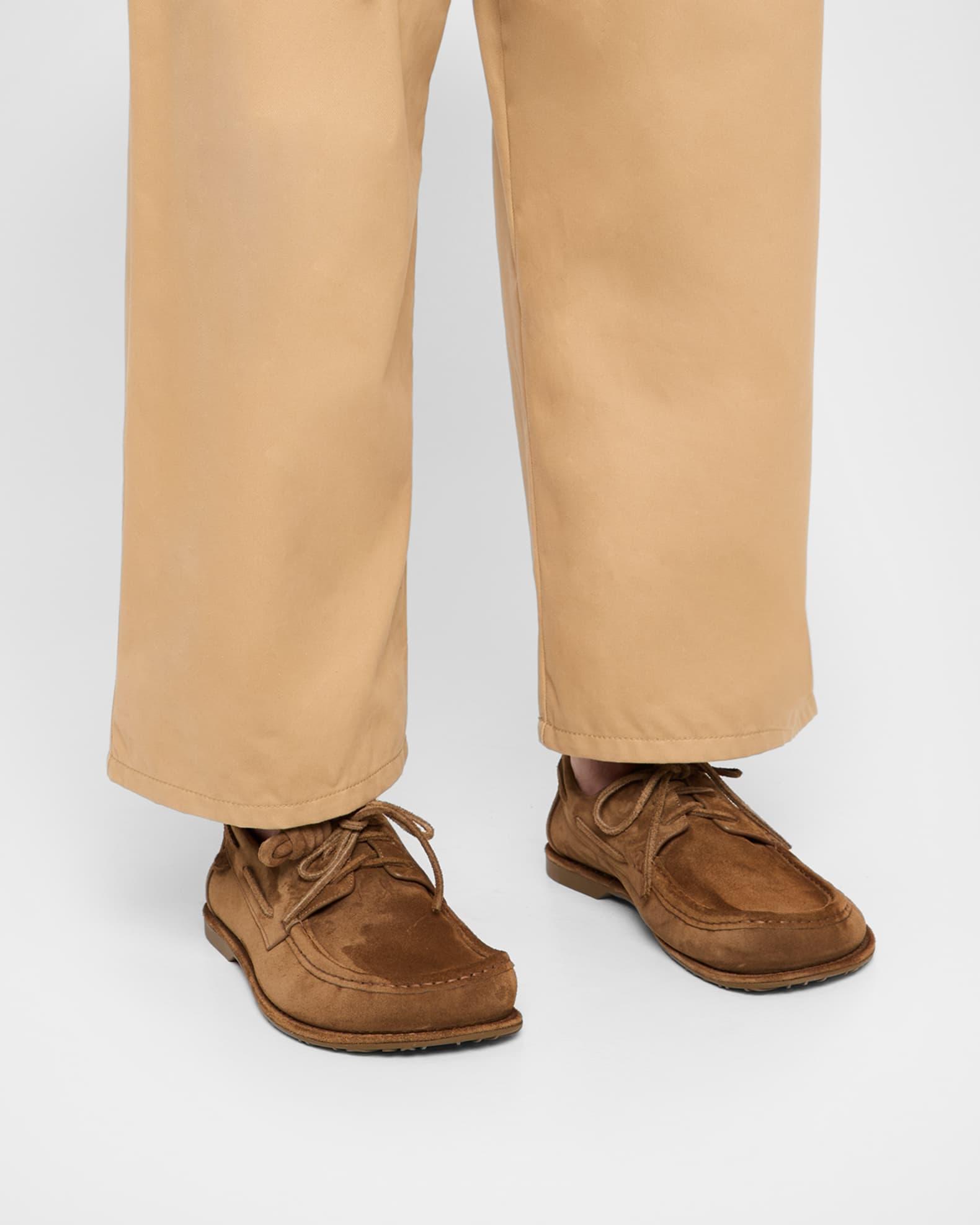 Men's Campo Suede Flamenco-Knot Boat Shoes Product Image