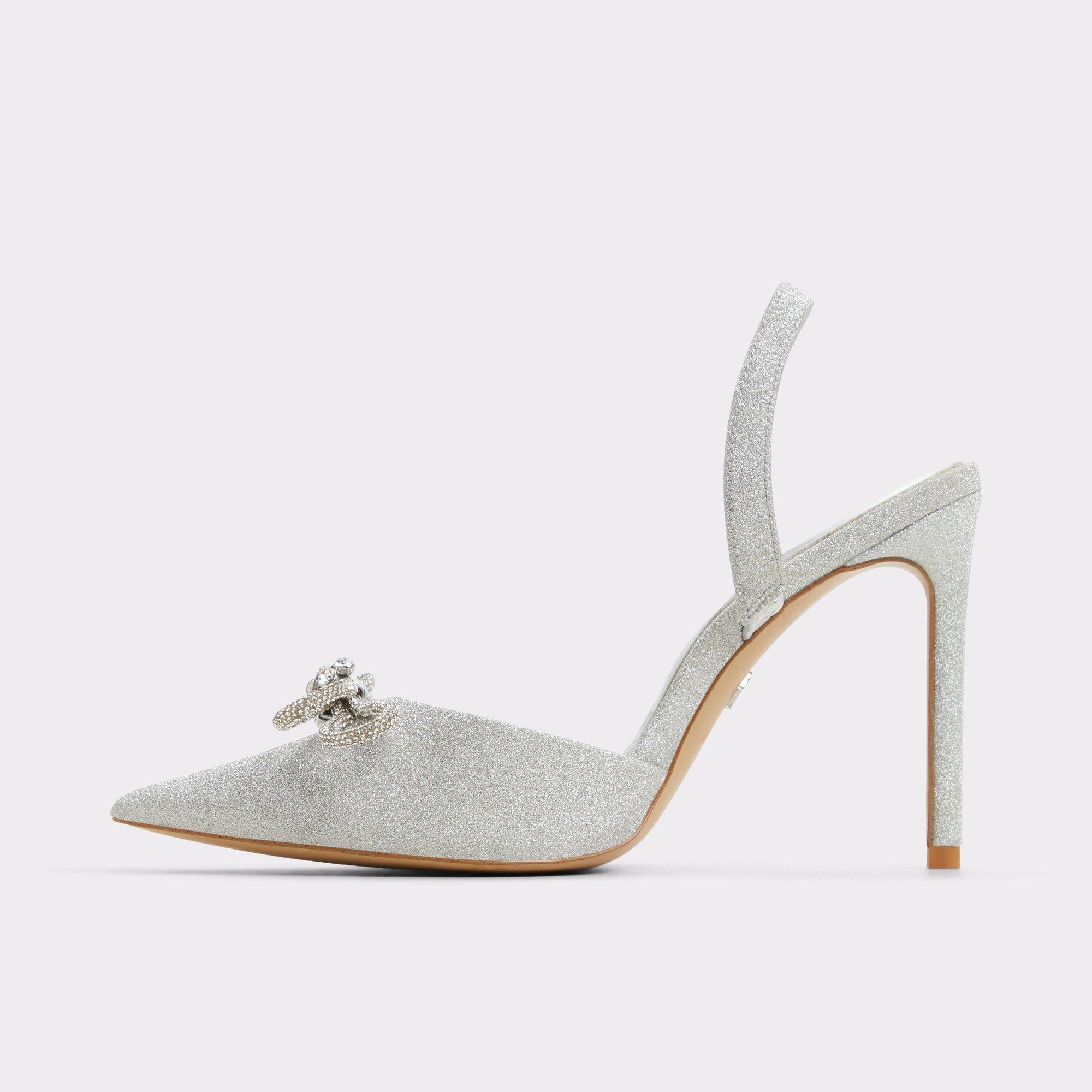 ALDO Addie - Women's Slingback Collection - Silver, Size 7 Product Image