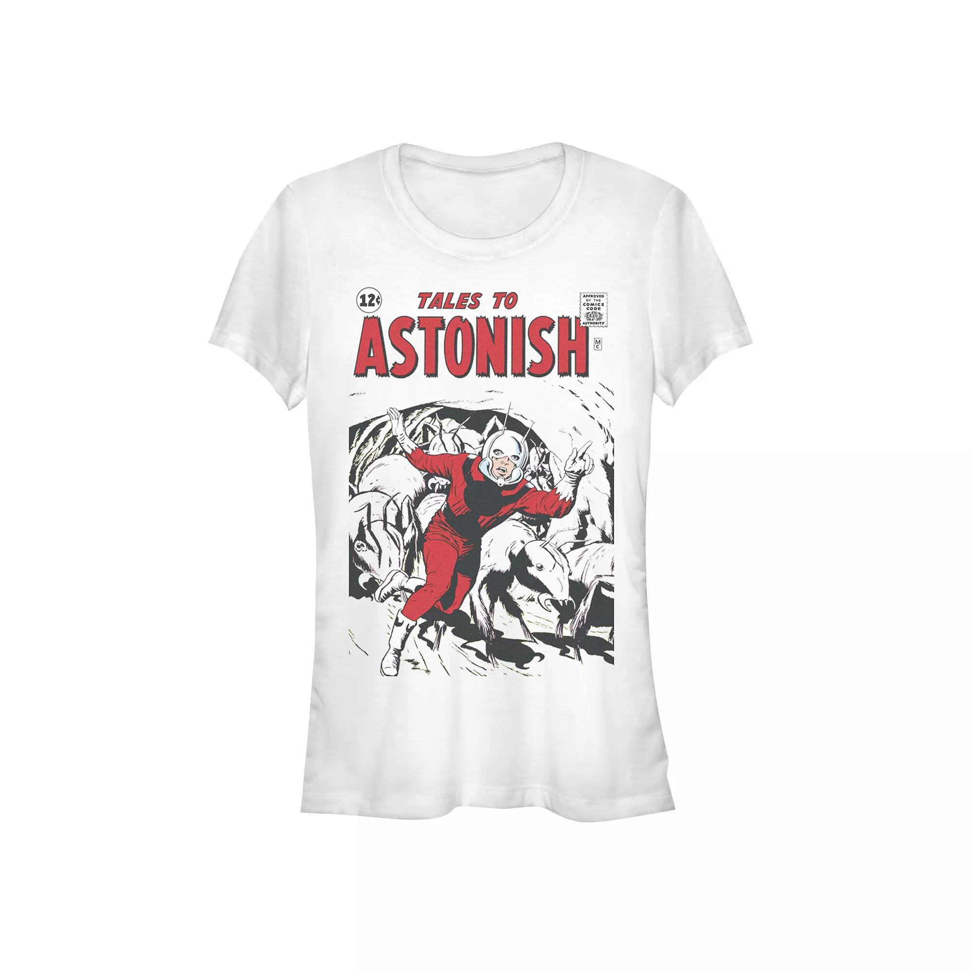 Juniors' Ant-Man Tales To Astonish Comic Cover Graphic Tee, Girl's, Size: XL, White Product Image