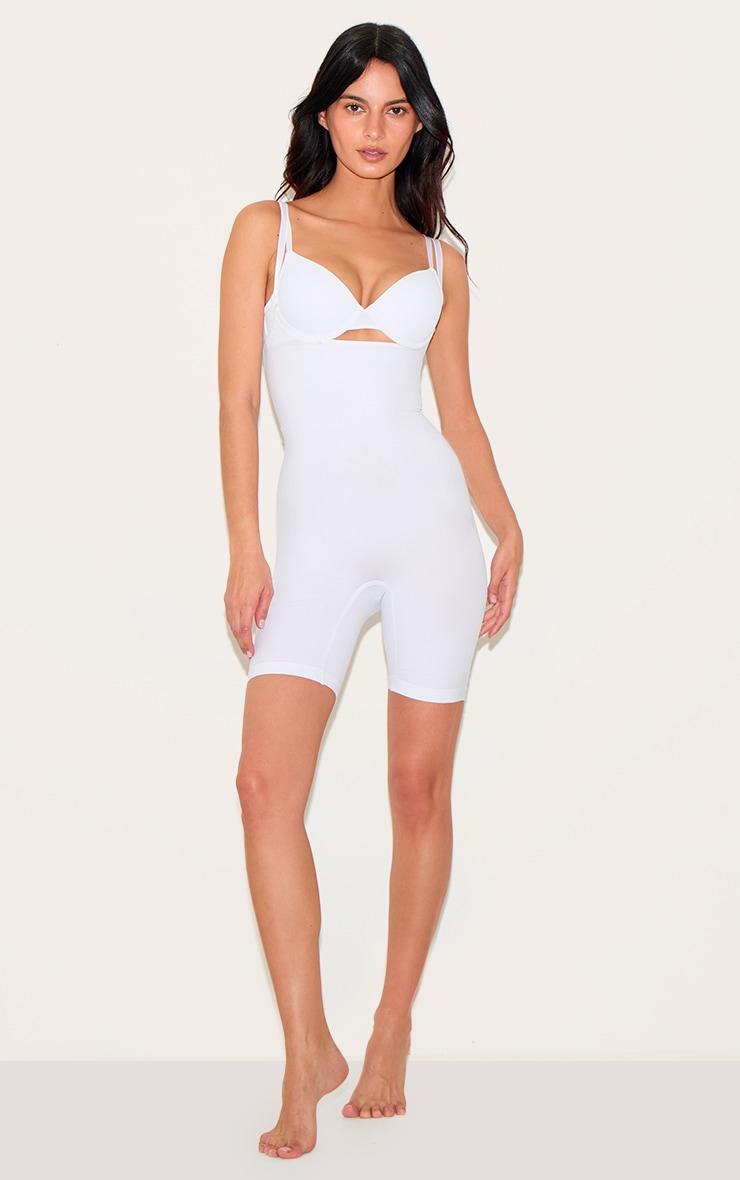White Underbust Shapewear Bodysuit Product Image