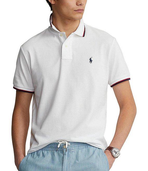 Polo Ralph Lauren Classic Fit Tipped Mesh Short Sleeve Polo Shirt Product Image