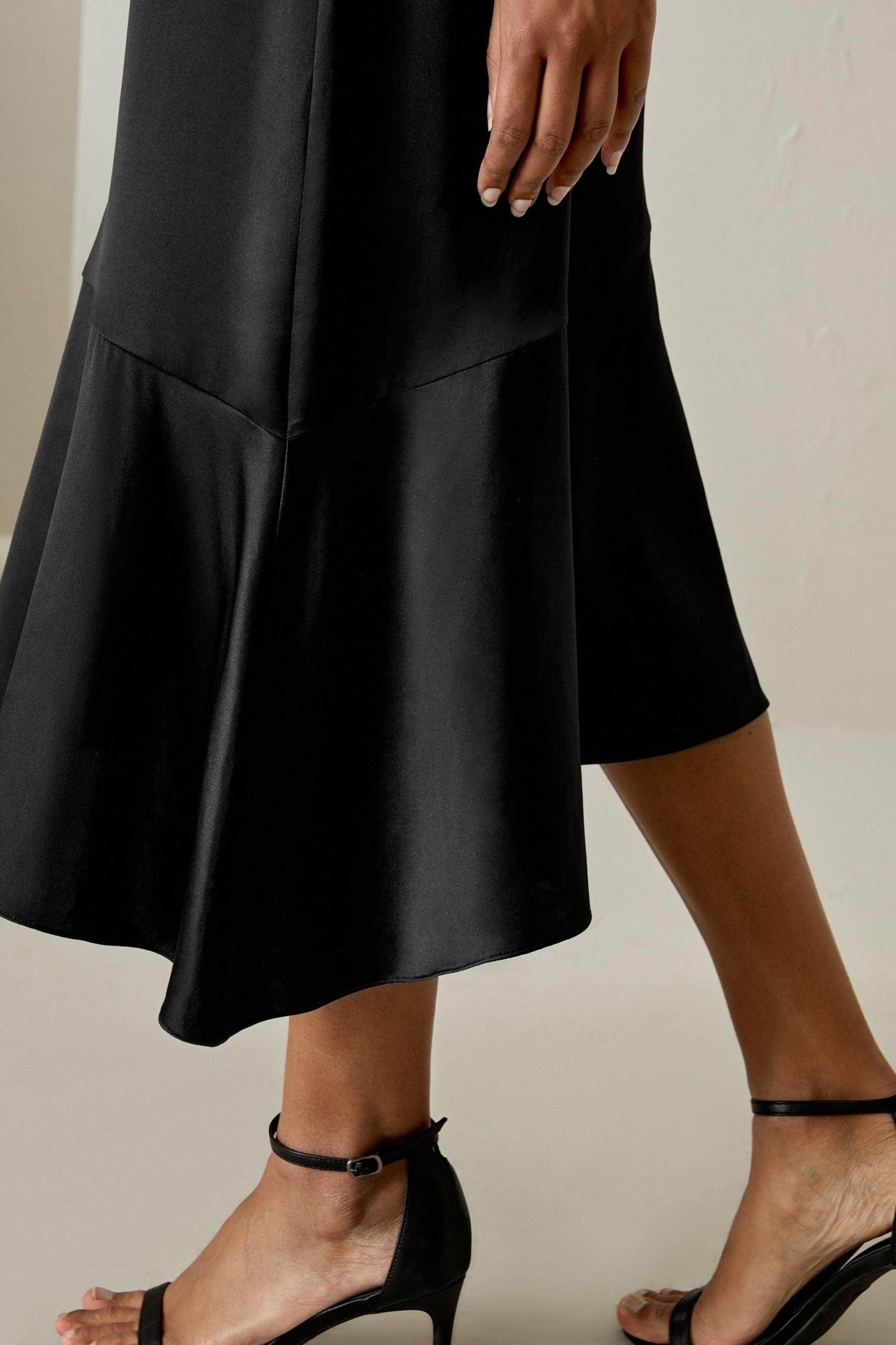 Silk Asymmetrical Fishtail Skirt Product Image