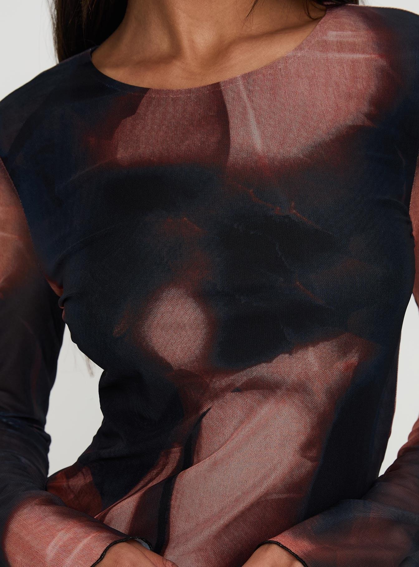 Nyxia Long Sleeve Mini Dress Multi Product Image