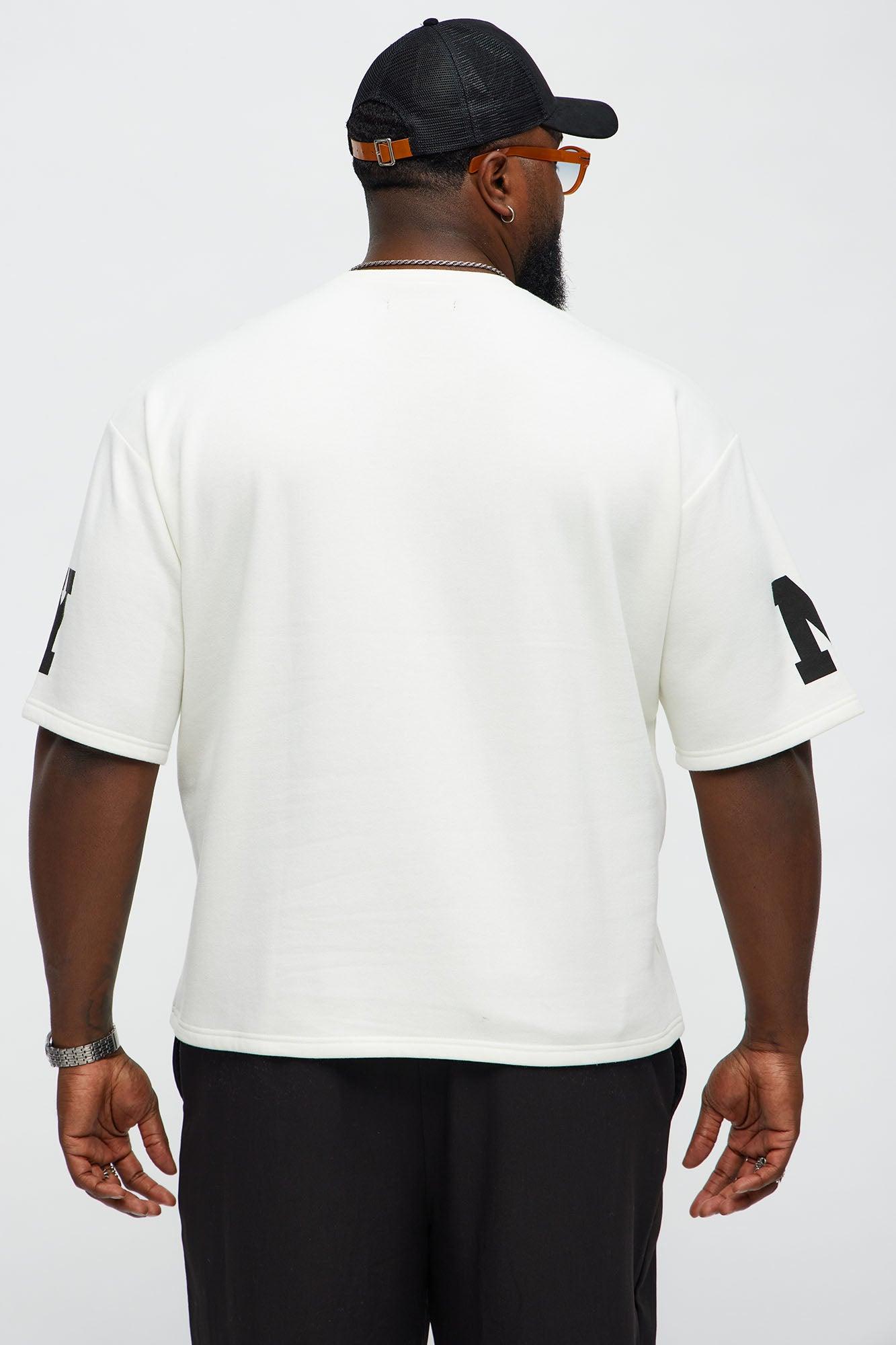 Athletic Oversized Tee - White Male Product Image