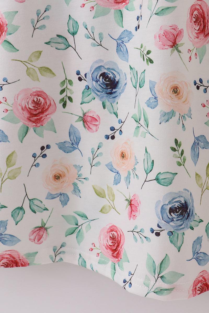 Bow applique print mom&me dress Product Image