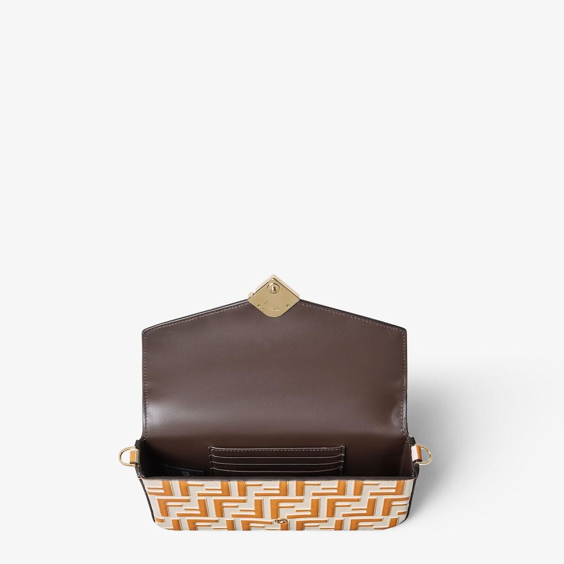 FF Diamonds Wallet On ChainCamelia and light brown leather wallet Product Image