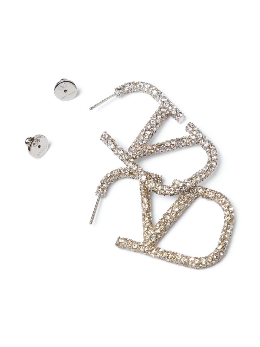 VLogo Signature crystal earrings Product Image