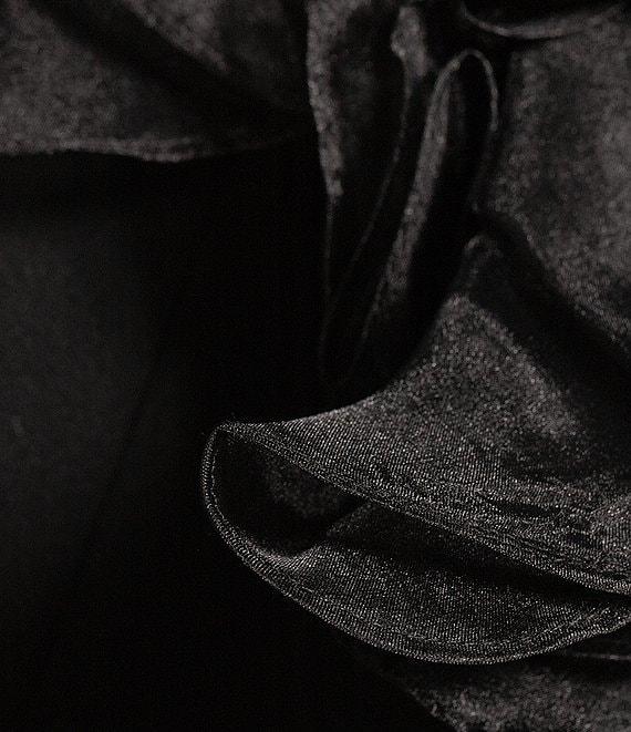 Marina Plus Size Ruffle One Shoulder Sleeveless Scuba Crepe Sheath Dress Product Image