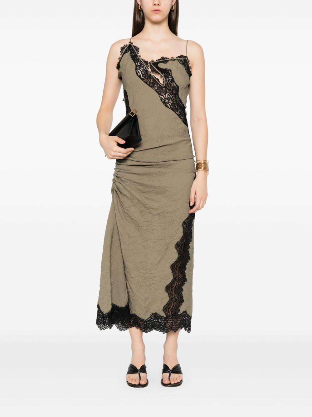 lace-detailing midi dress Product Image