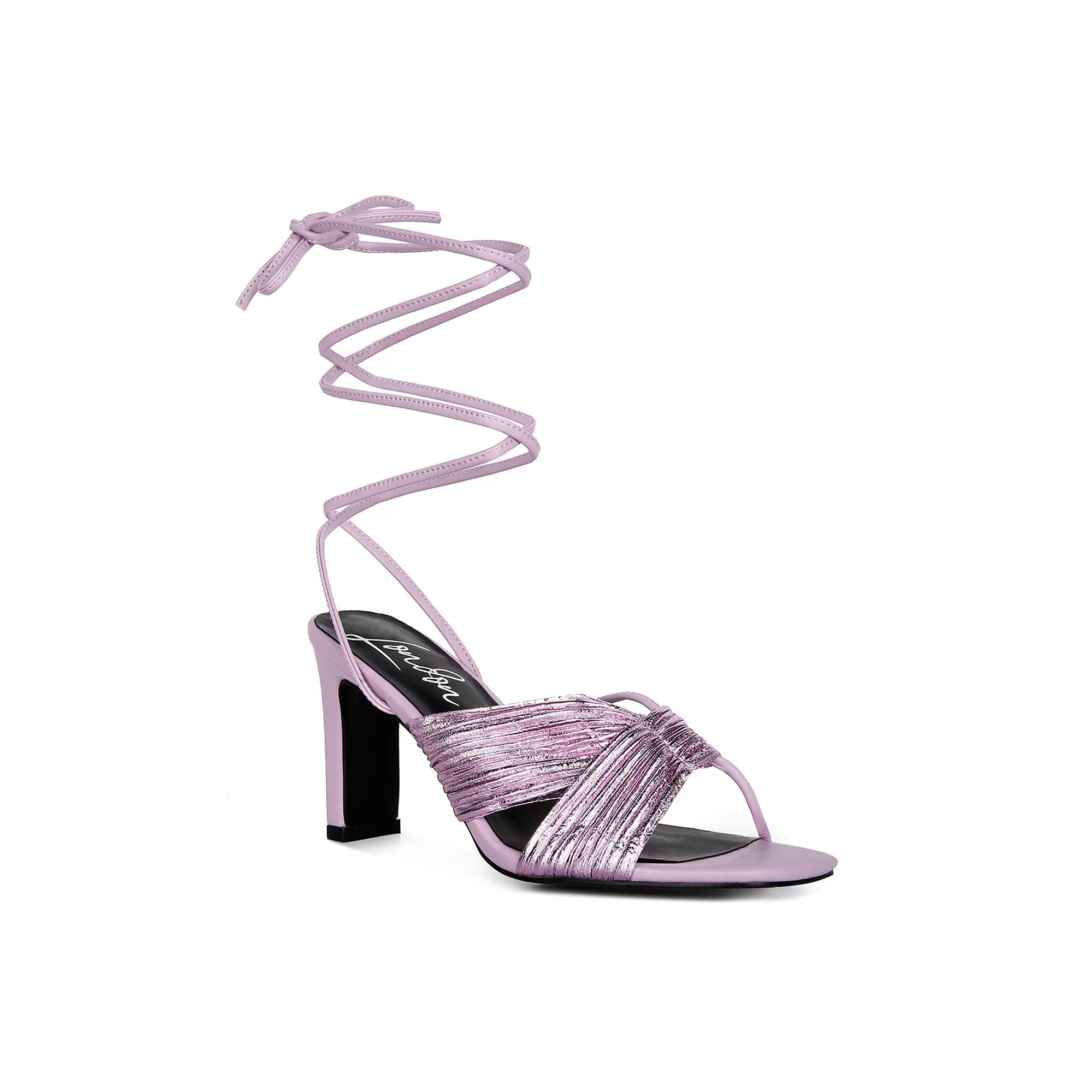 London Rag Xuxa Women's Lace-Up Dress Sandals, Size: 6, Purple Product Image