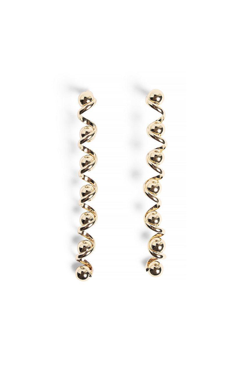 Long Swirl Earrings Product Image