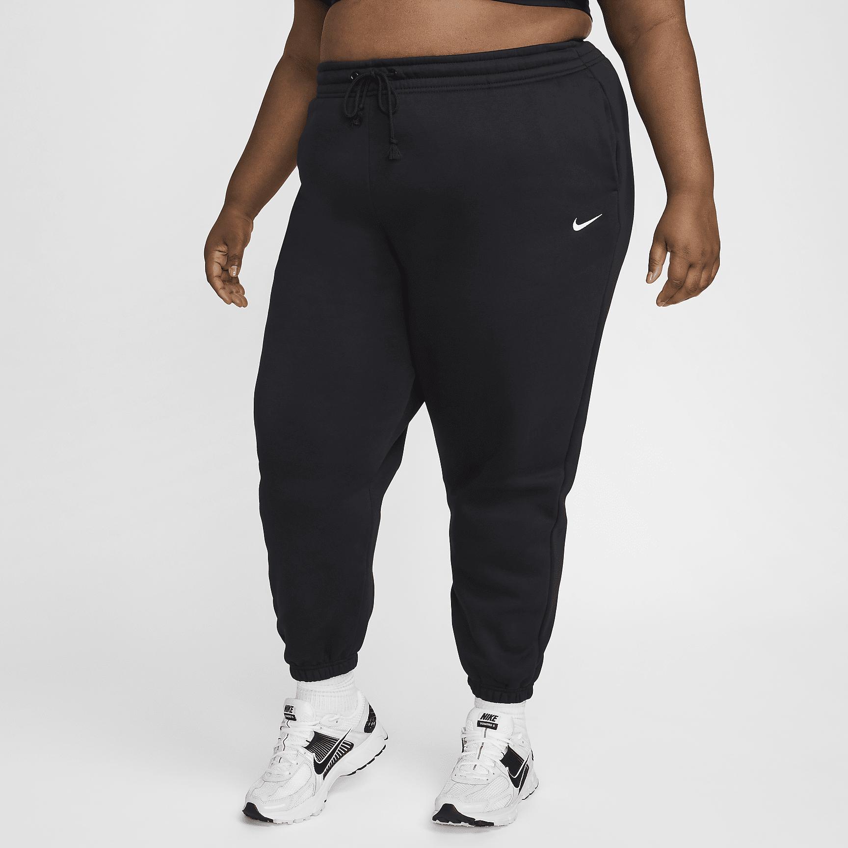 Womens Nike Sportswear Phoenix Fleece High-Waisted Oversized Sweatpants (Plus Size) | FZ5998-010 Product Image