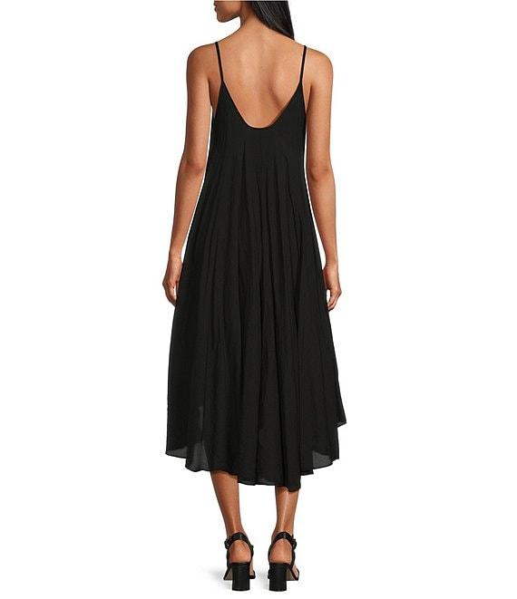 M Made in Italy Two-Piece Crew Neck Elbow Sleeve Crop Top Sun Slip Midi Dress Product Image