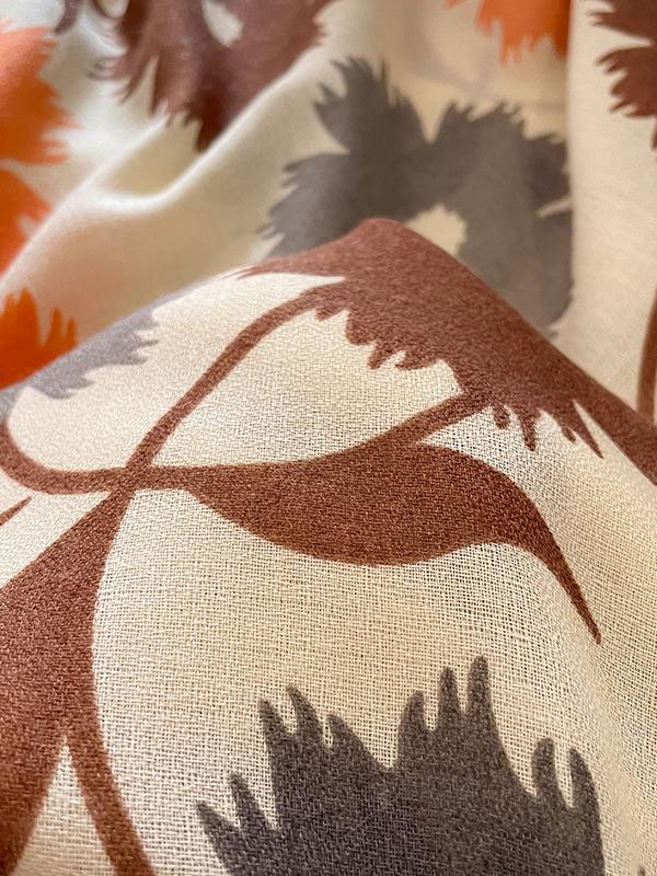 Vintage Floral Printed Shawl&Scarf Product Image