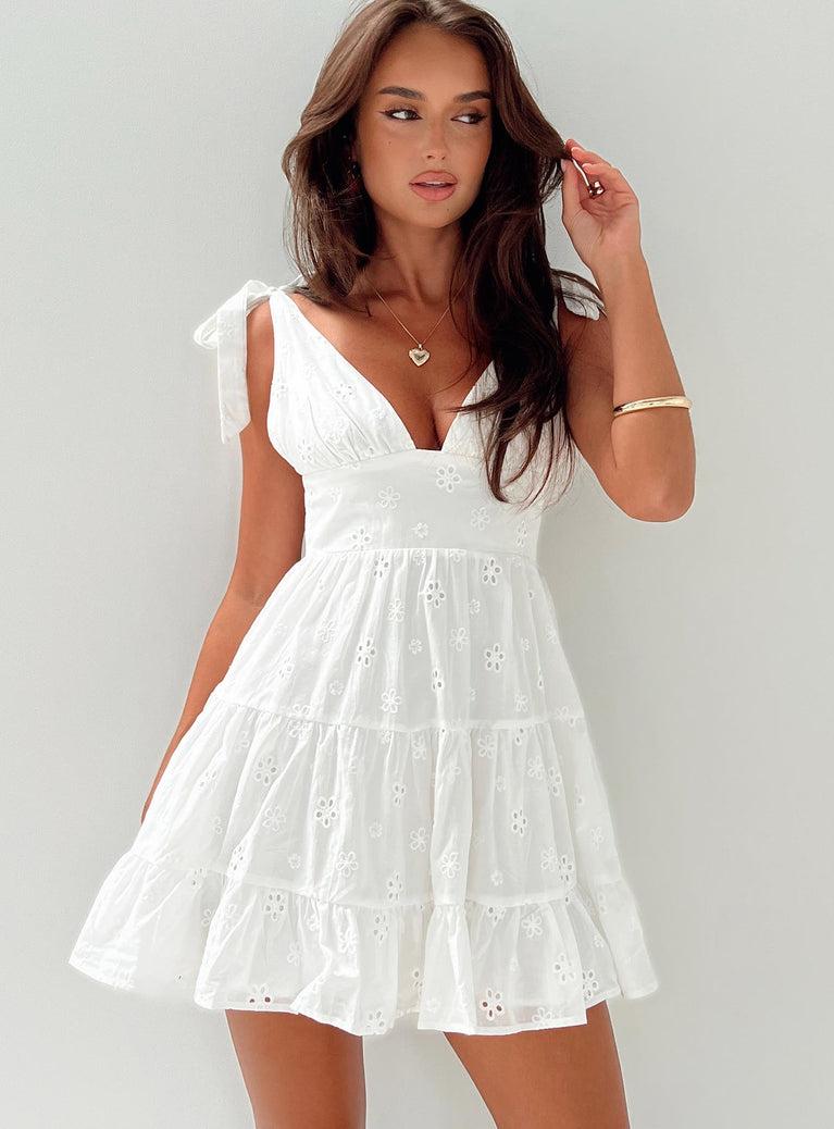 Galvis Mini Dress White Product Image