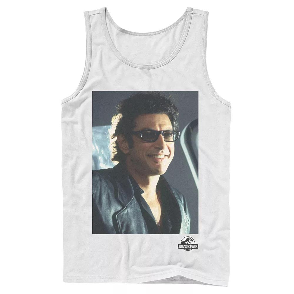 Men's Jurassic Park Goldblum Sly Smile Tank Top,  Product Image