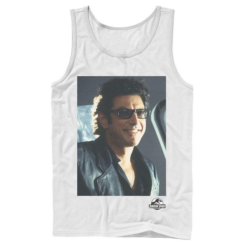 Men's Jurassic Park Goldblum Sly Smile Tank Top,  Product Image