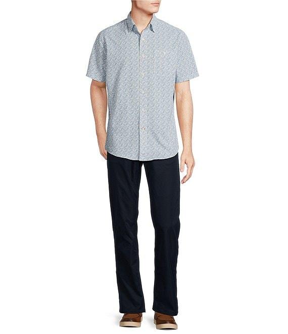 Cremieux Blue Label Big & Tall Performance Stretch Drink Print Short Sleeve Woven Shirt Product Image