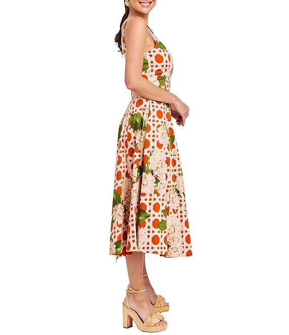 Mestiza New York Yvette Reversible Square Neck Sleeveless Midi Dress Product Image