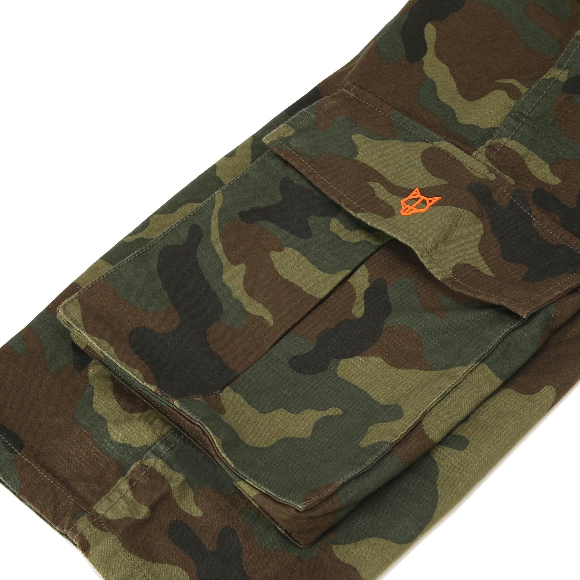 Baggy Pocket Cargo Pants Camo Product Image