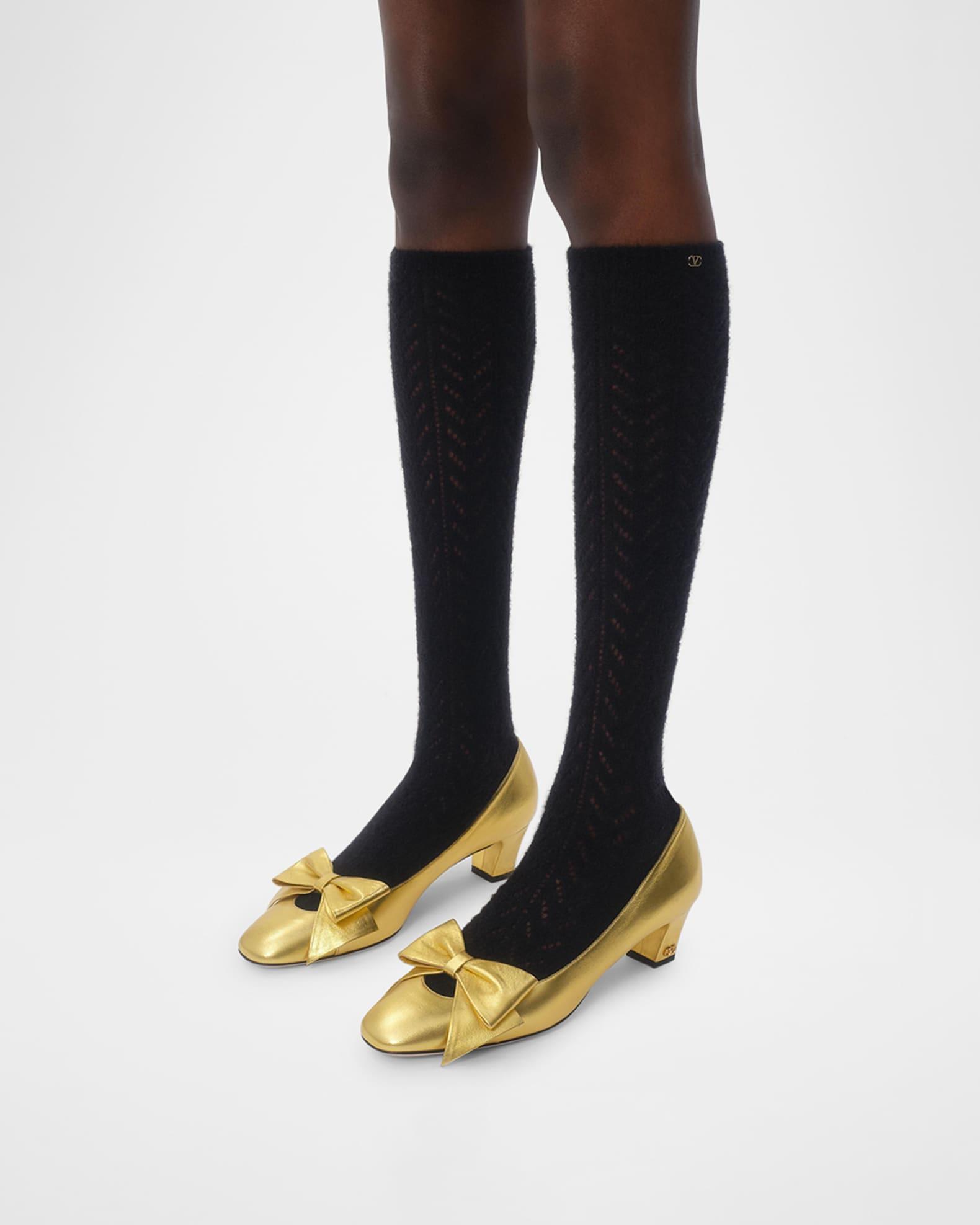 Bowow Metallic Leather Pumps Product Image