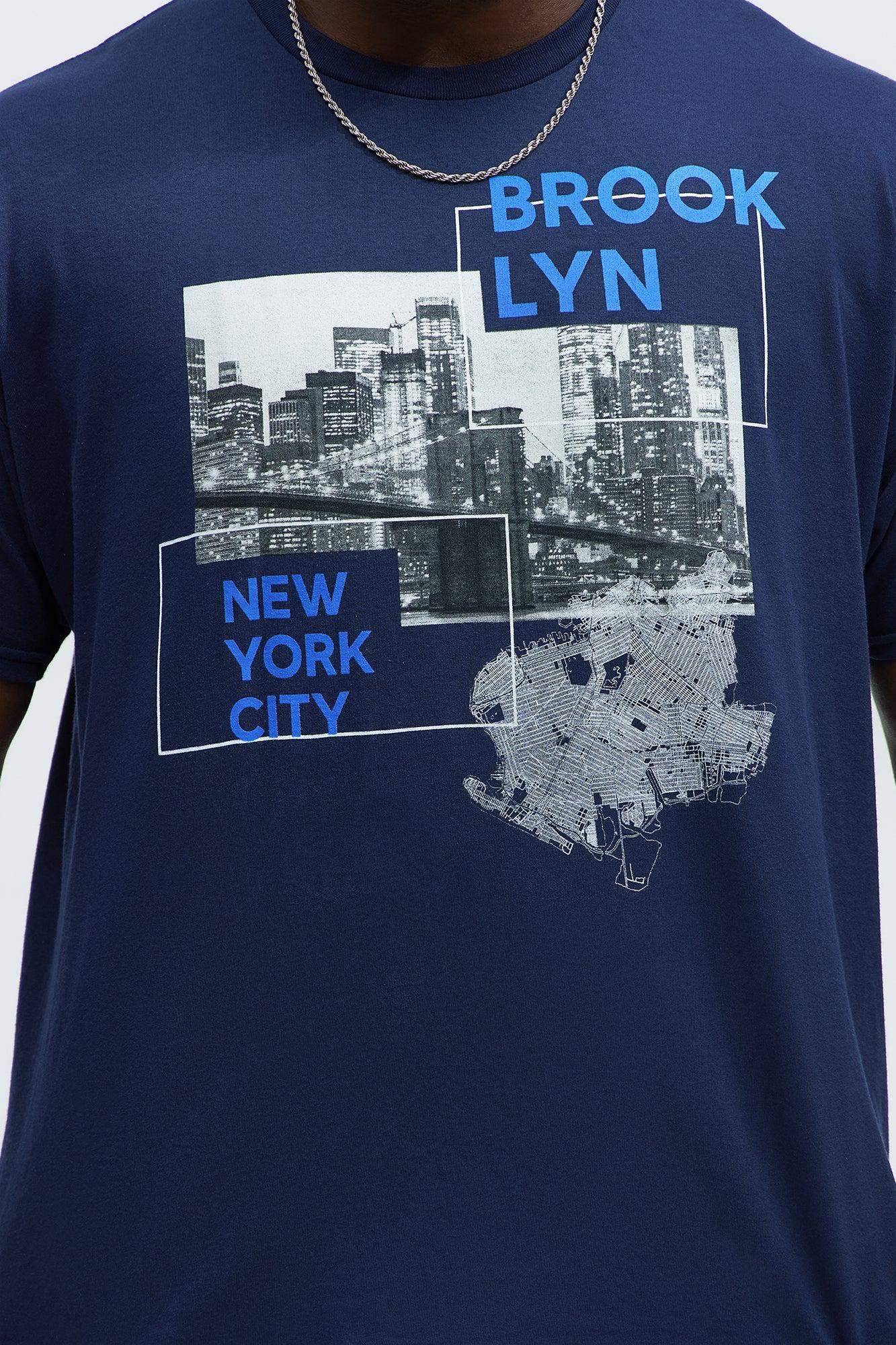 Brooklyn Bridge And Tunnel Short Sleeve Tee - Navy Product Image