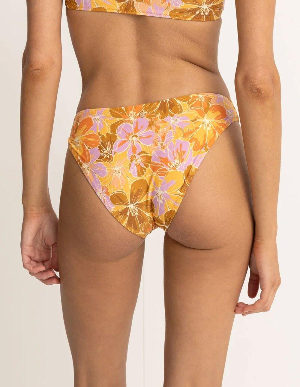 RHYTHM Mahana Floral Holiday Hipster Bikini Bottoms - YELLOW COMBO Product Image