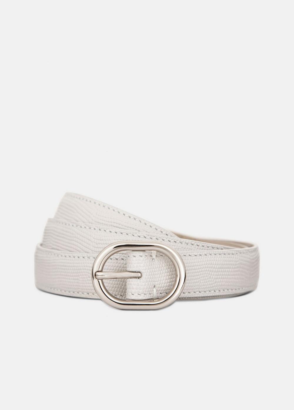 Womens Womens 20mm Stitched Lizard-Embossed Leather Belt Vince Product Image