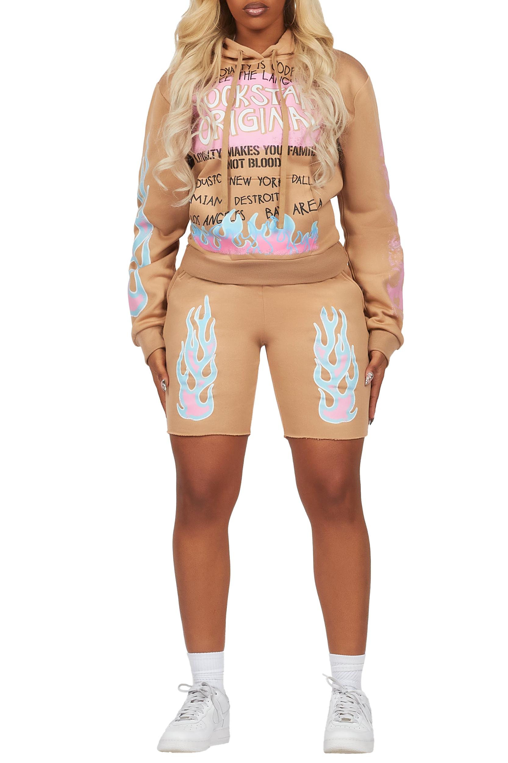 Bridgette Beige Short Set Female Product Image