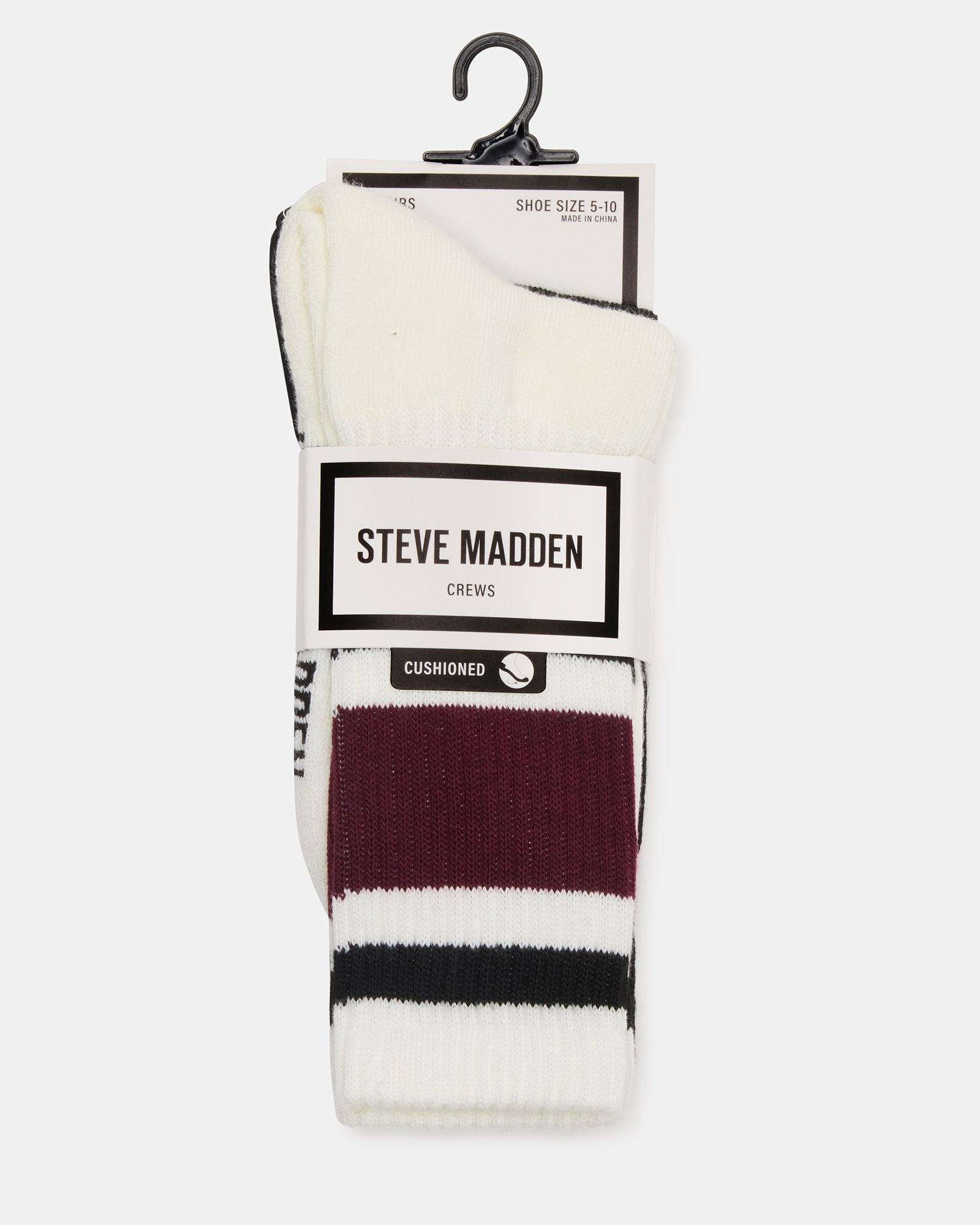 IVY 2 PACK STRIPE ATHLEISURE SOCKS CHERRY Female Product Image