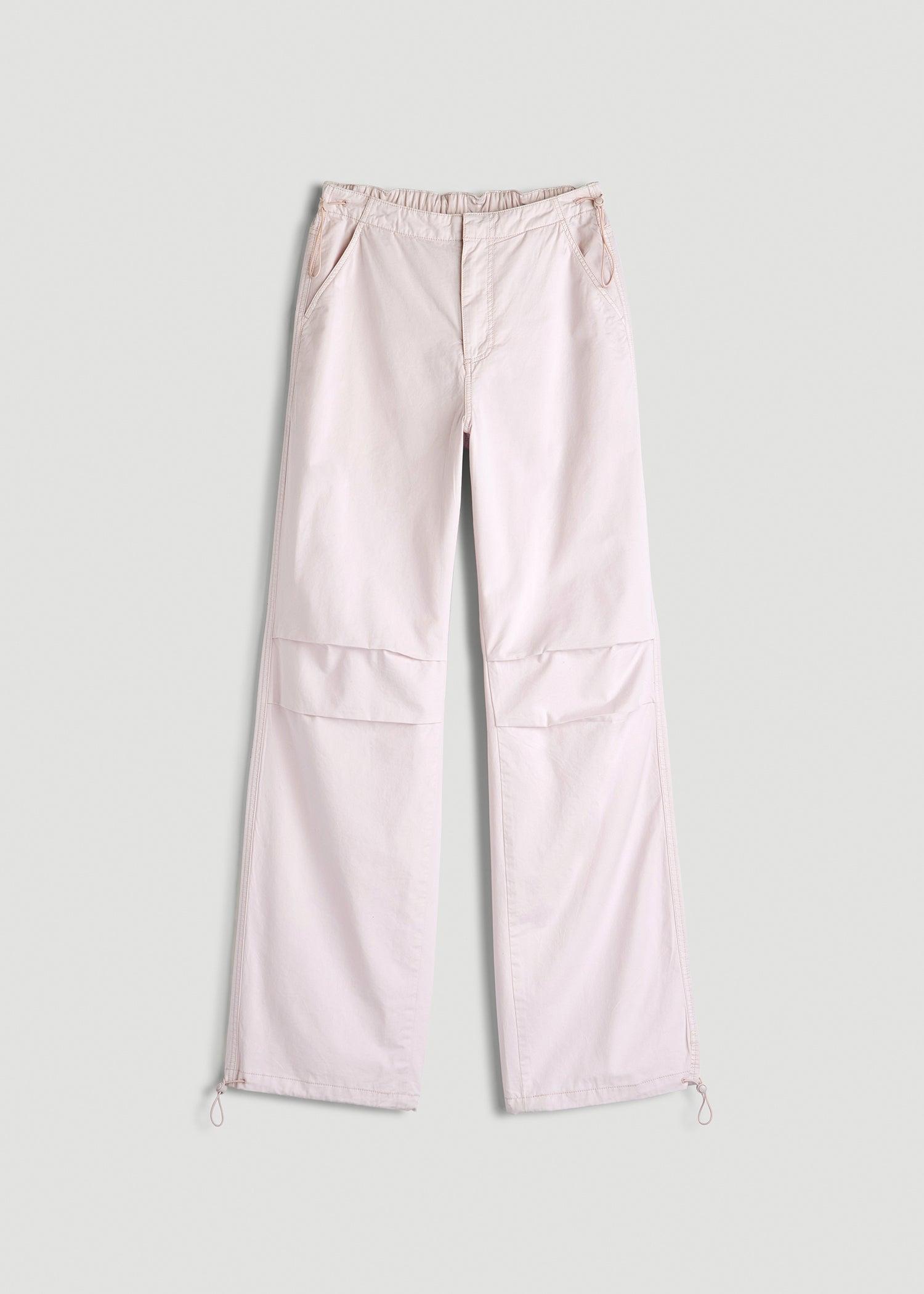 Garment Dyed Parachute Chino Pants for Tall Women in Grey Lilac Female Product Image
