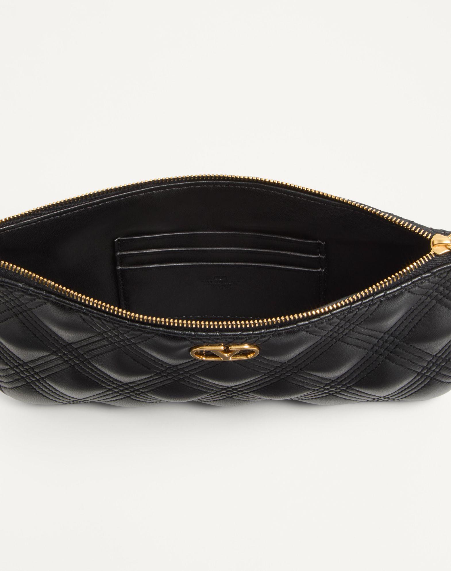 Valentino Garavani Quiltie 67 Pouch In Quilted Nappa Leather Product Image