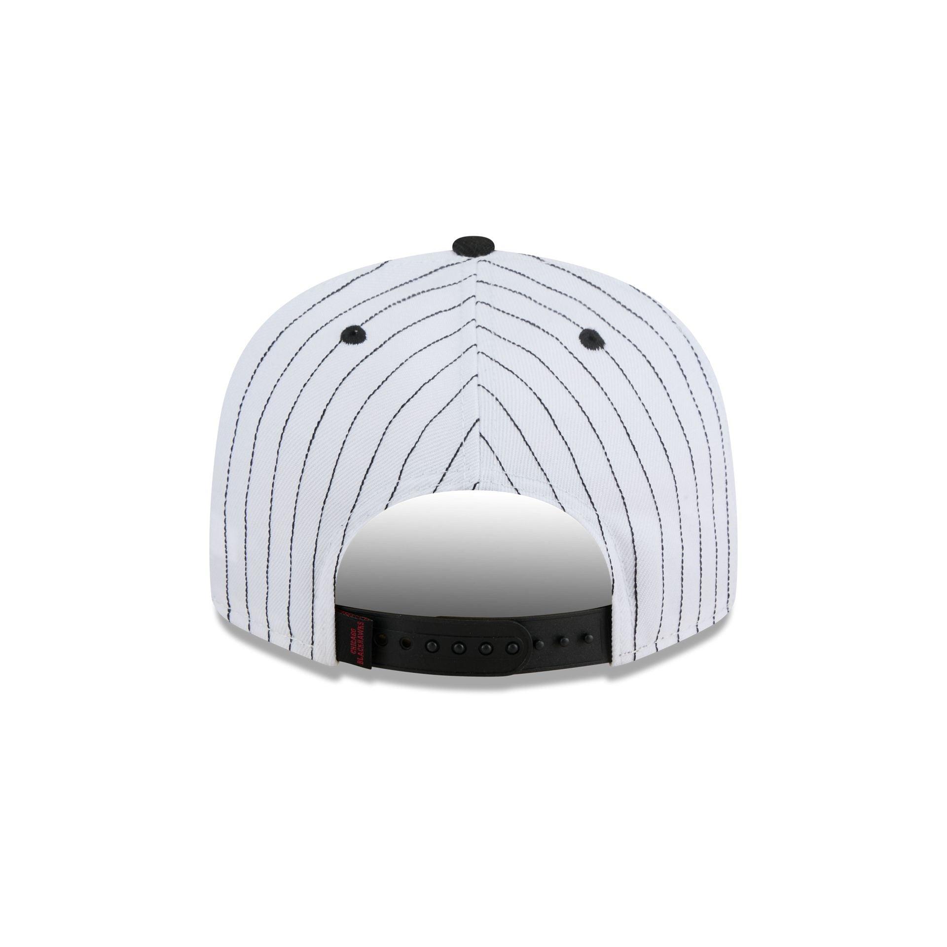 Chicago Blackhawks Deceptor Pinstripe 9FIFTY Snapback Hat Male Product Image