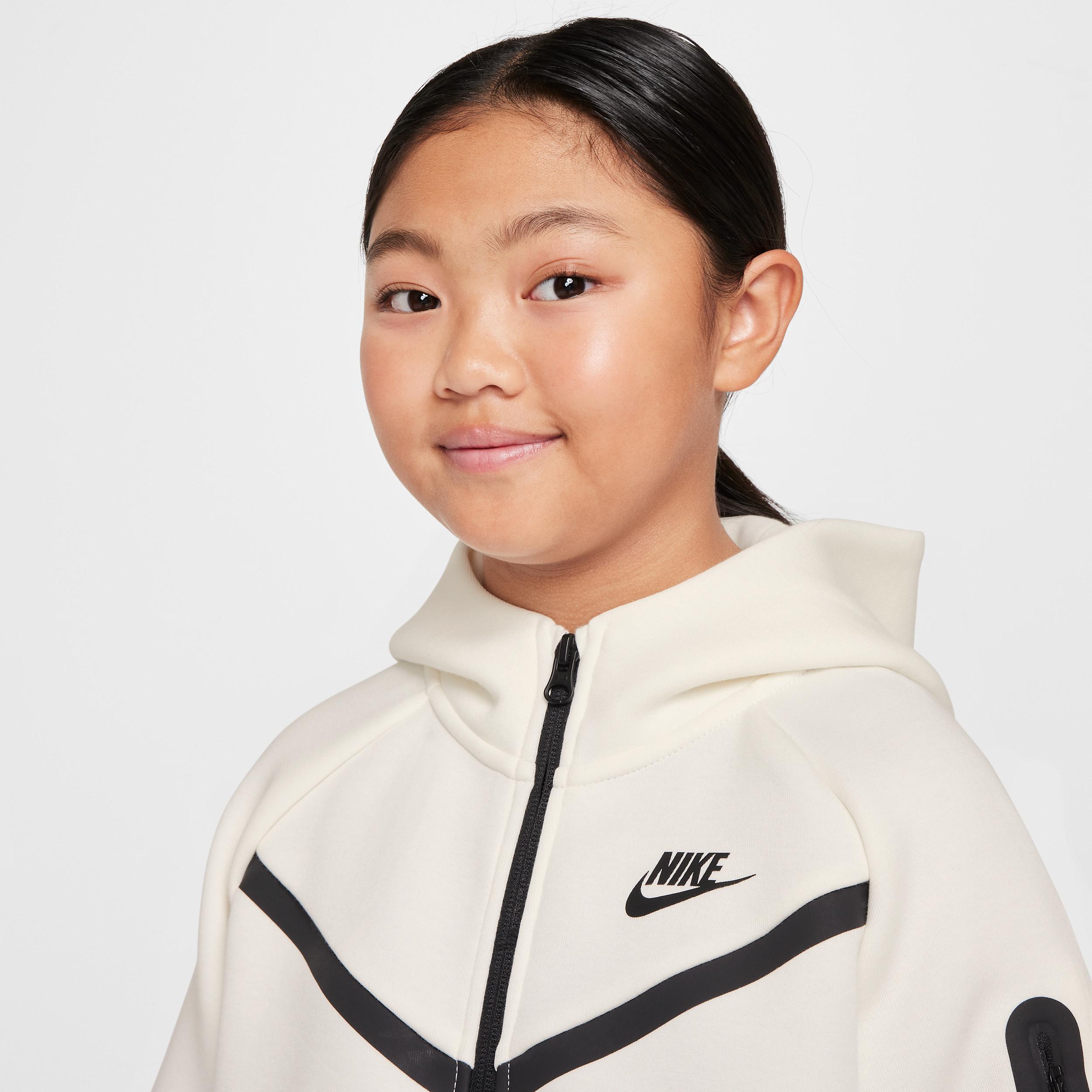 Unisex Nike Sportswear Tech Fleece Girls' Full-Zip Hoodie Product Image