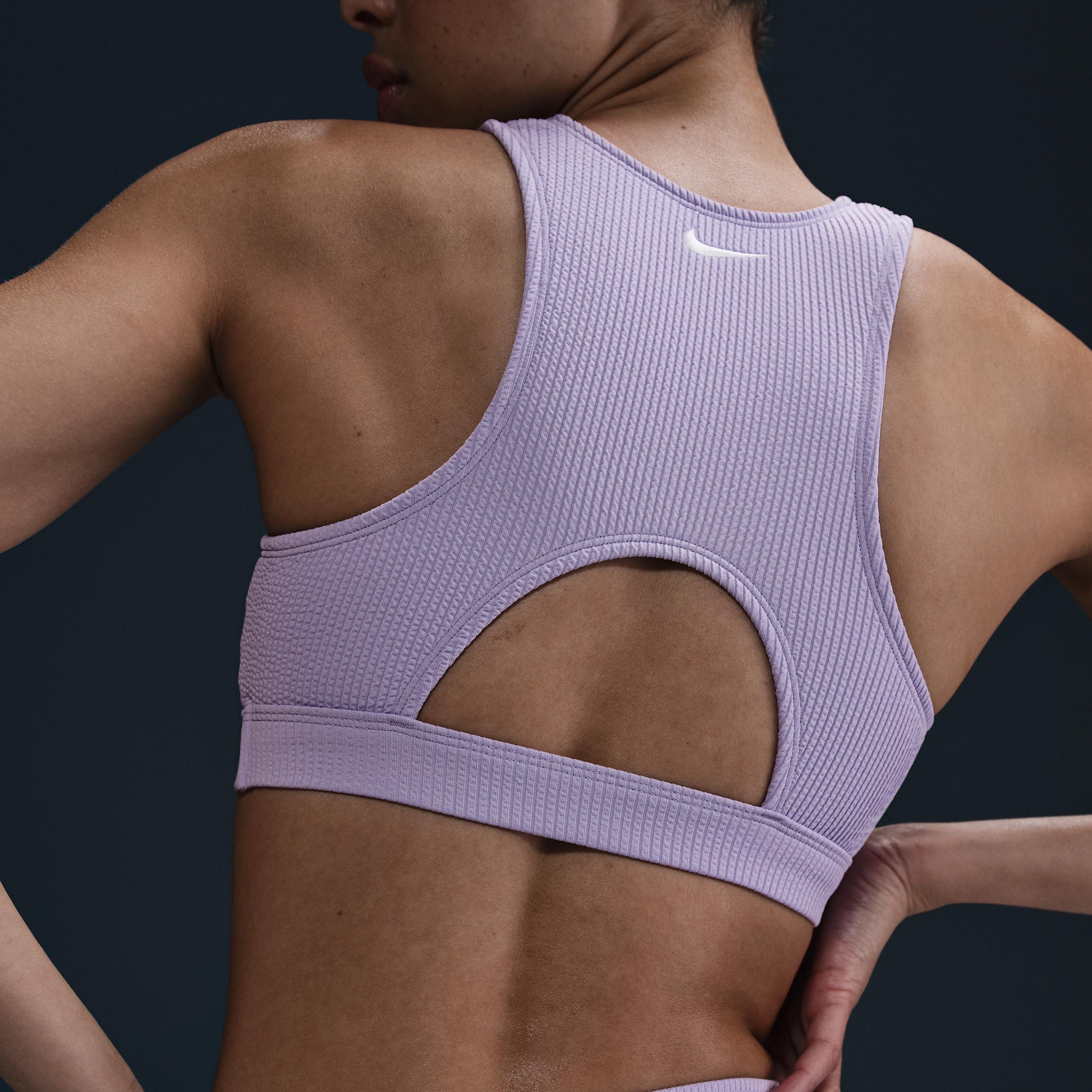 Nike Womens Swim Elevated Essential High-Neck Bikini Top | NESSF269-576 Product Image