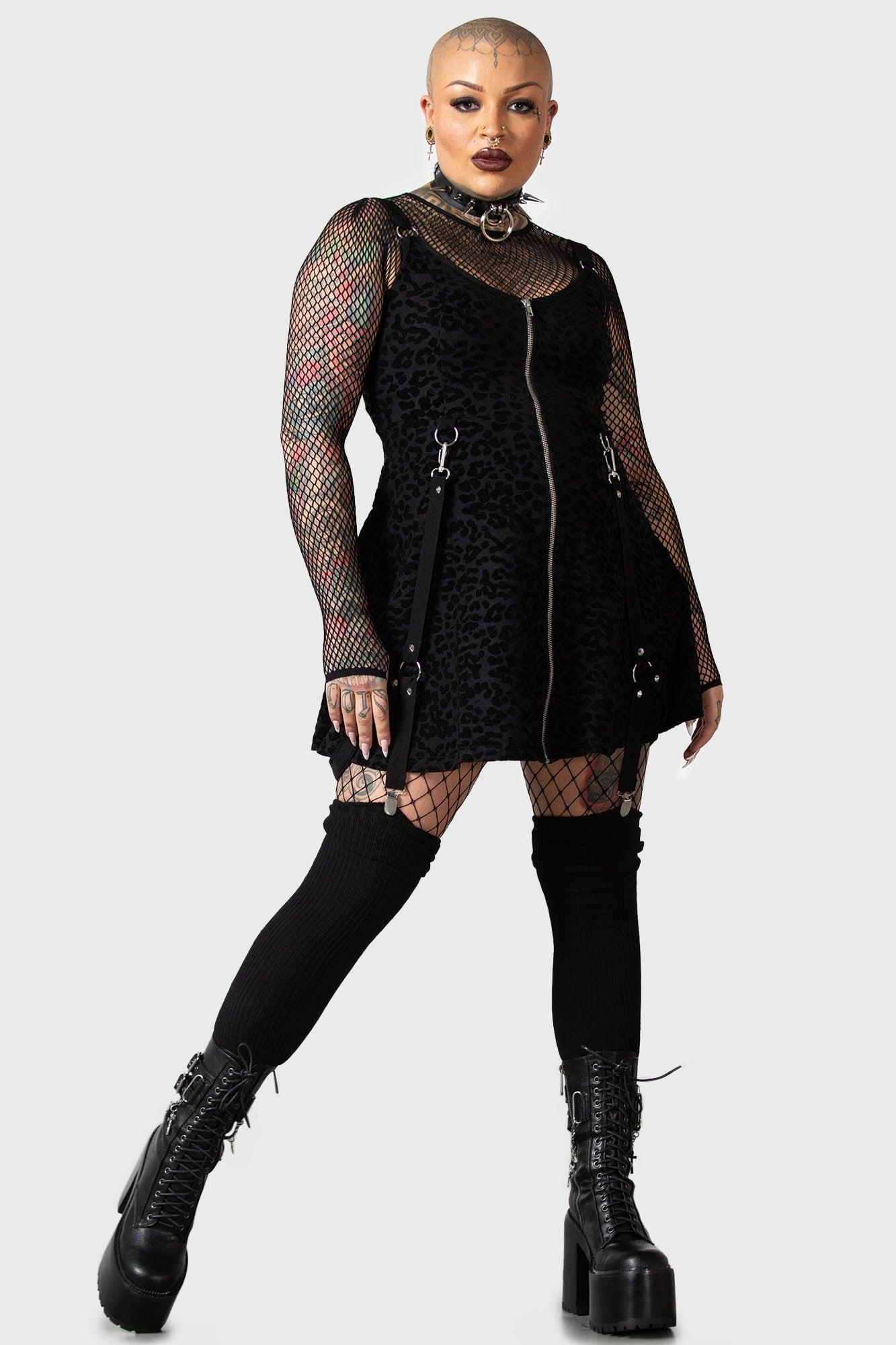 Feelin Purrty Skater Dress - Resurrect Female Product Image