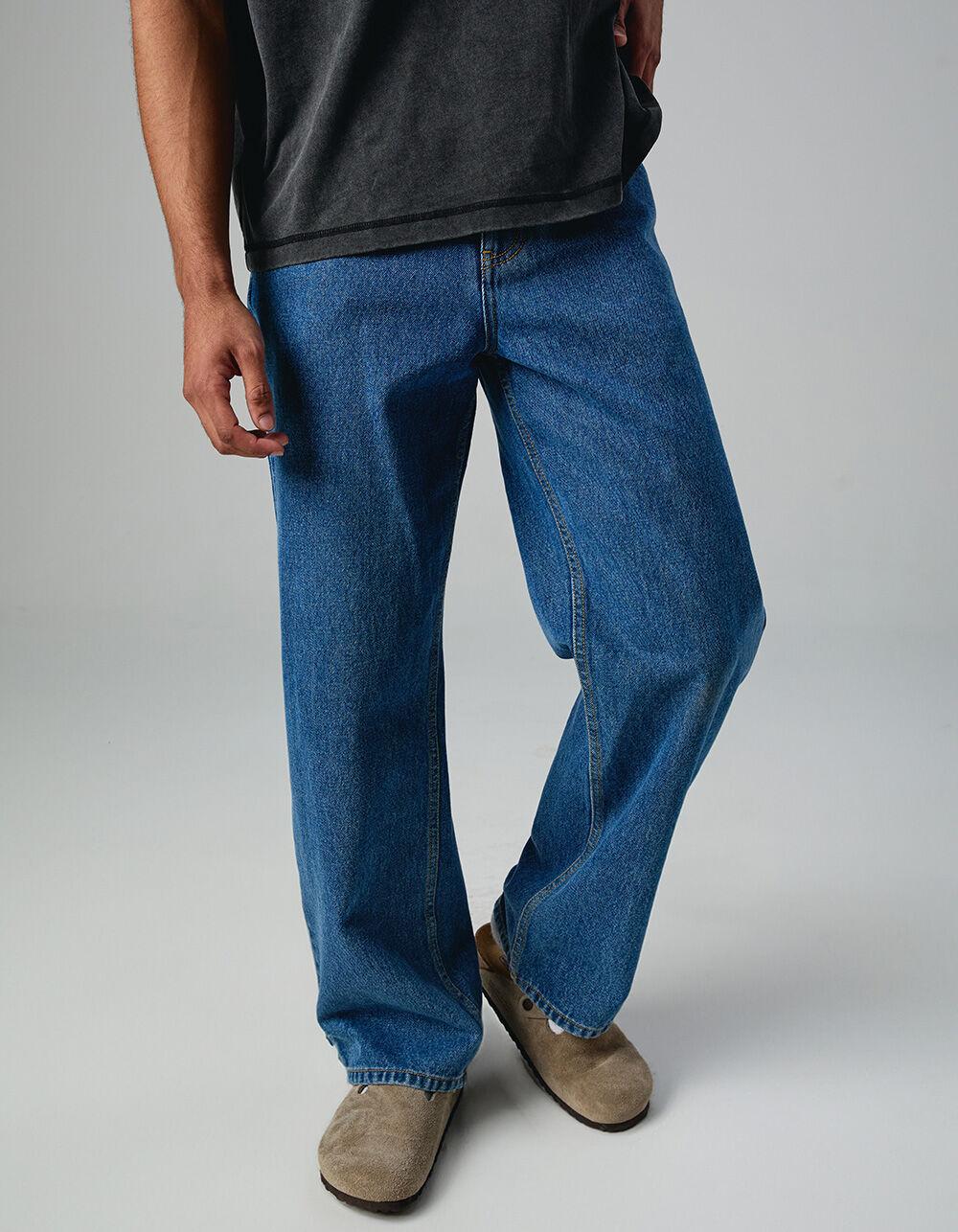 RSQ Mens Loose Fit Jeans - MEDIUM STONE Product Image
