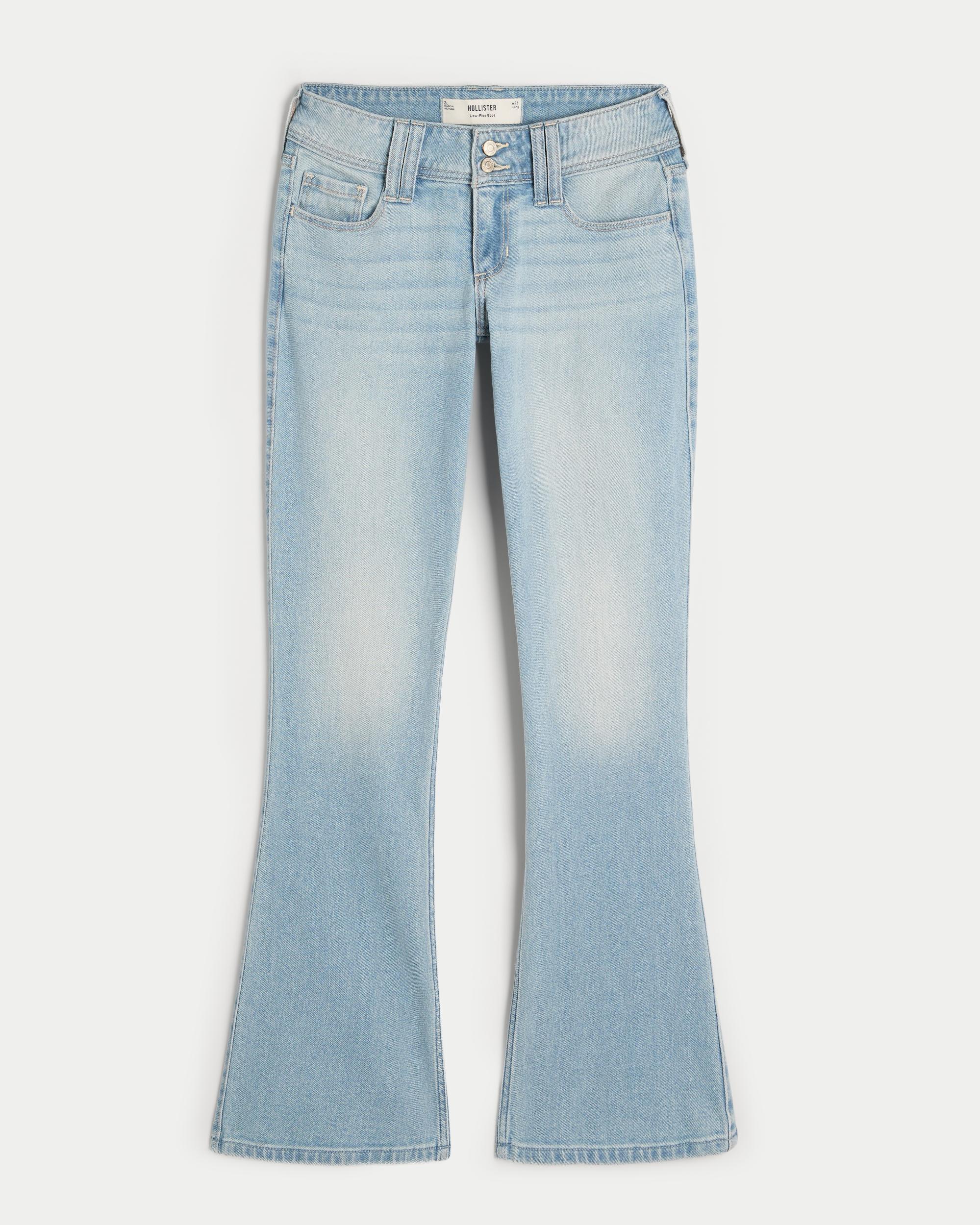 Low-Rise Light Wash Boot Jeans Product Image