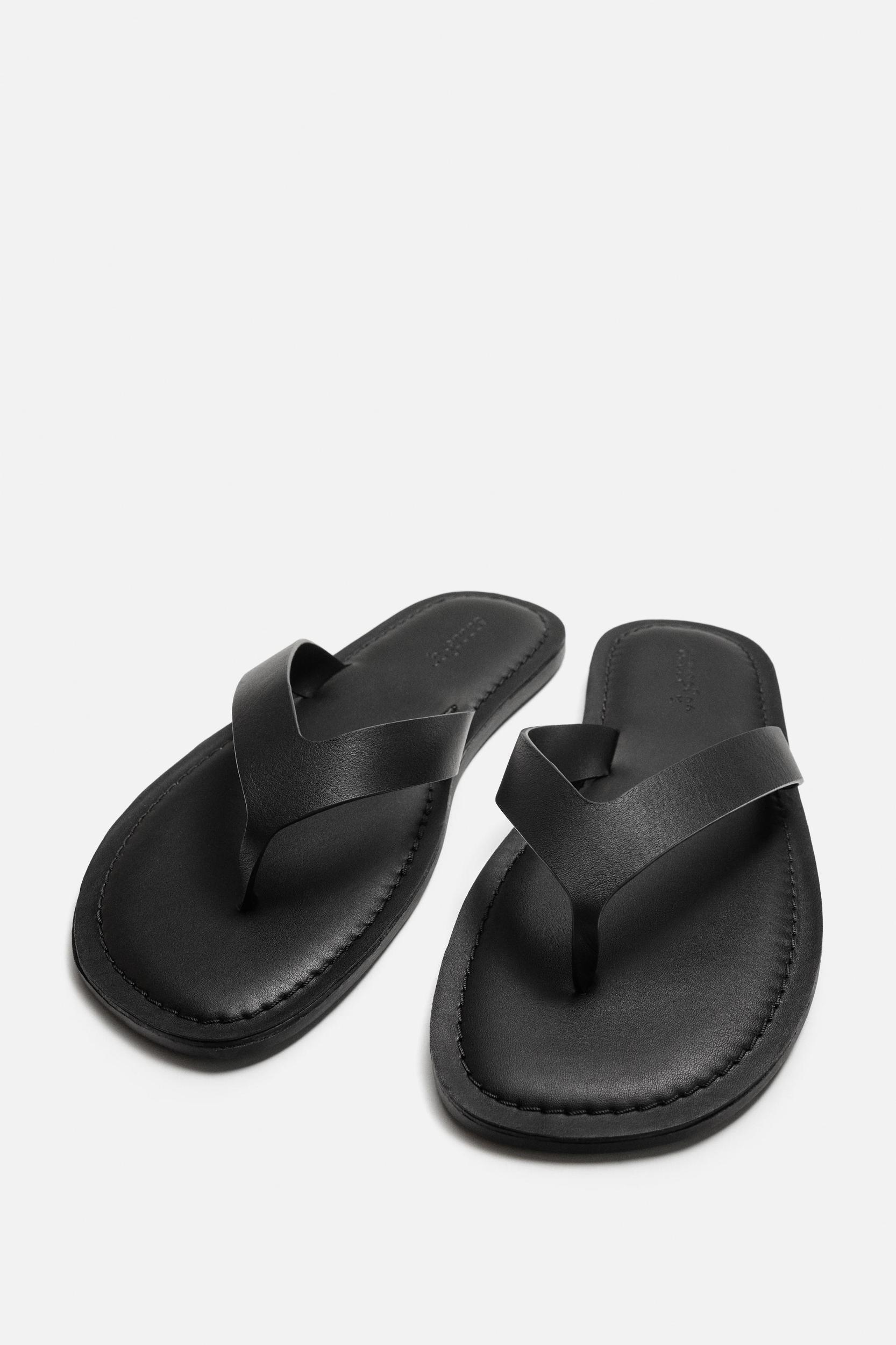 STRAPPY LEATHER SANDALS Product Image