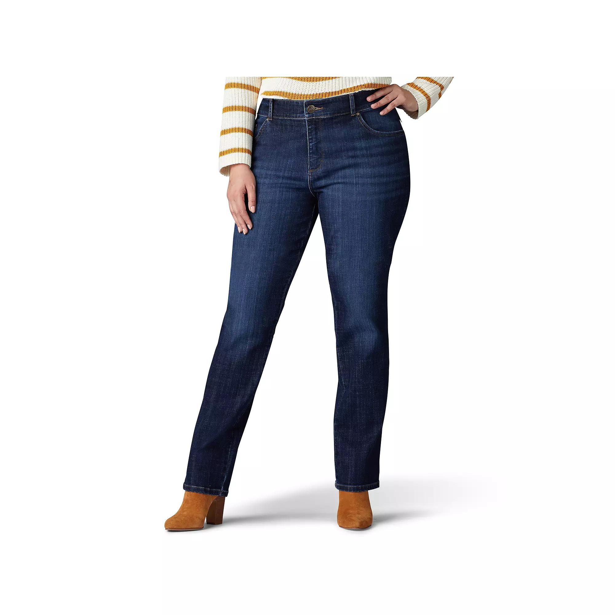 Plus Size Lee Relaxed Fit Straight-Leg Jeans, Womens Product Image