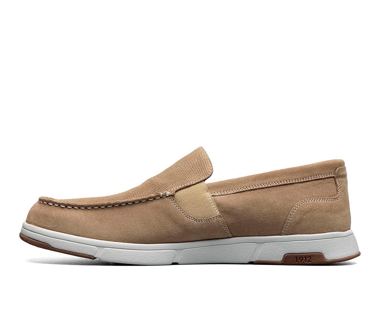 Men's Nunn Bush Luca Suede Moc Toe Venetian Slip On Loafers Product Image