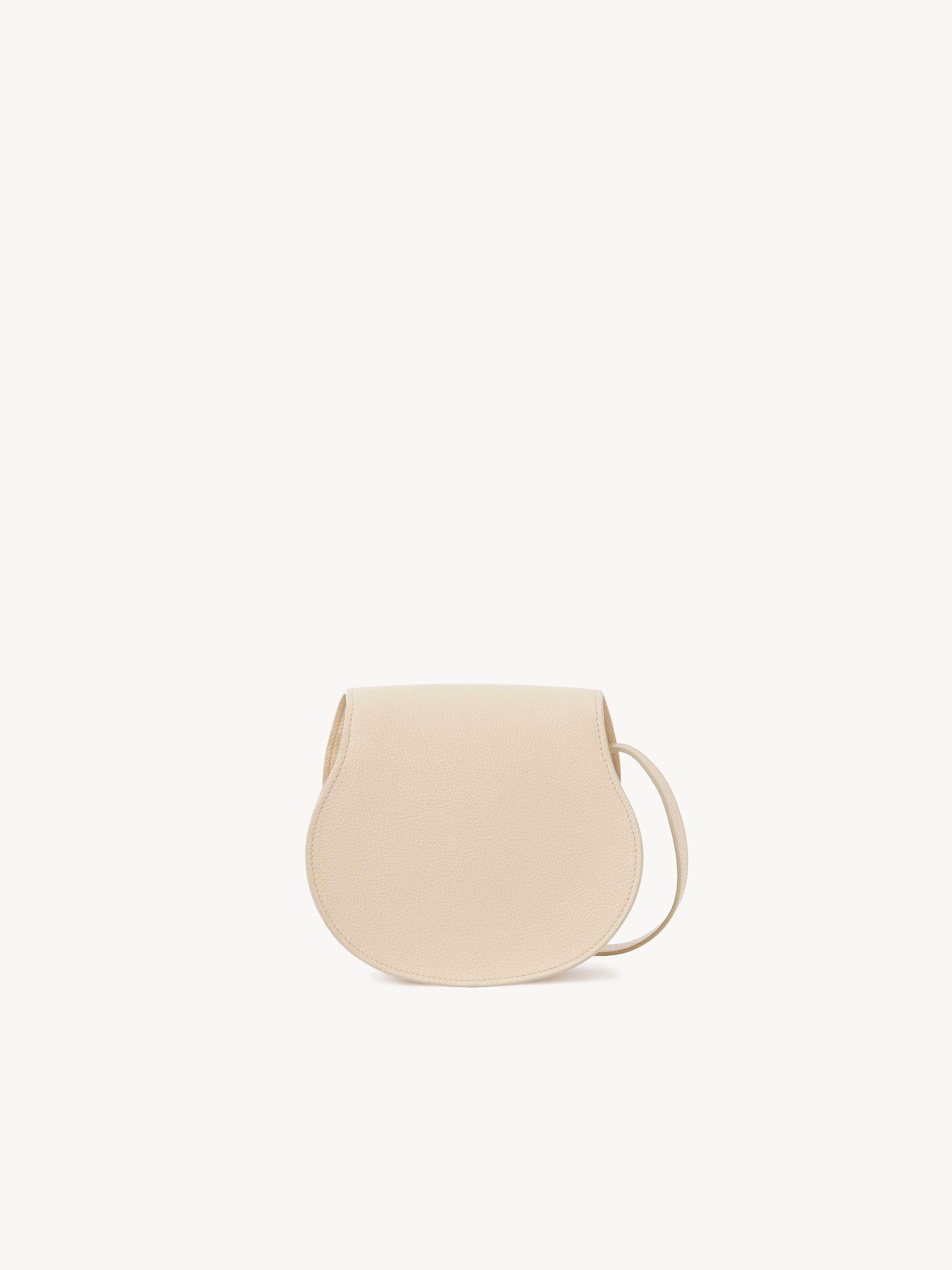Small Marcie saddle bag in grained leather Product Image