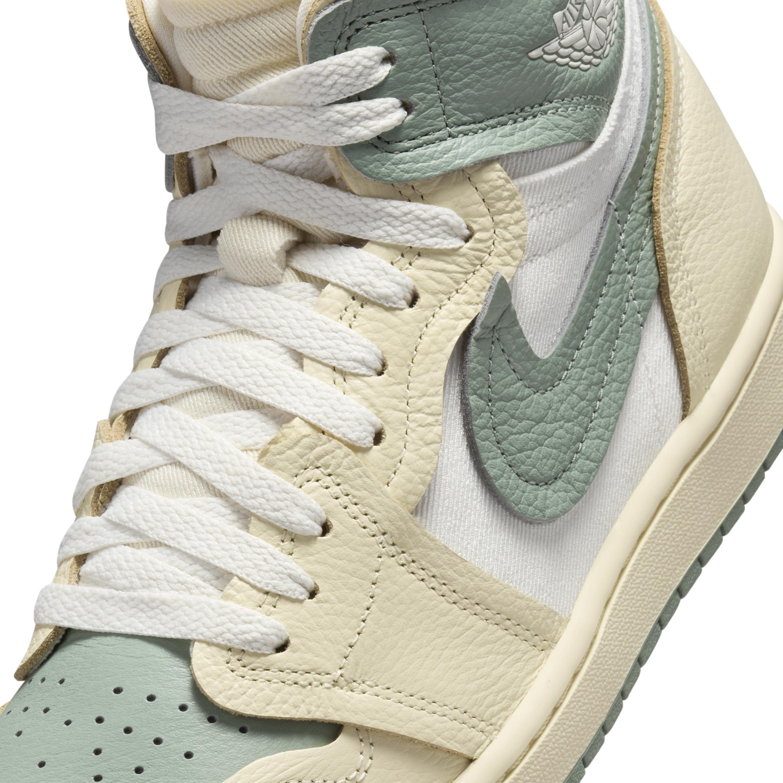 Jordan Womens Jordan Air Jordan 1 MM High - Womens Shoes Legend Sand/Jade Product Image
