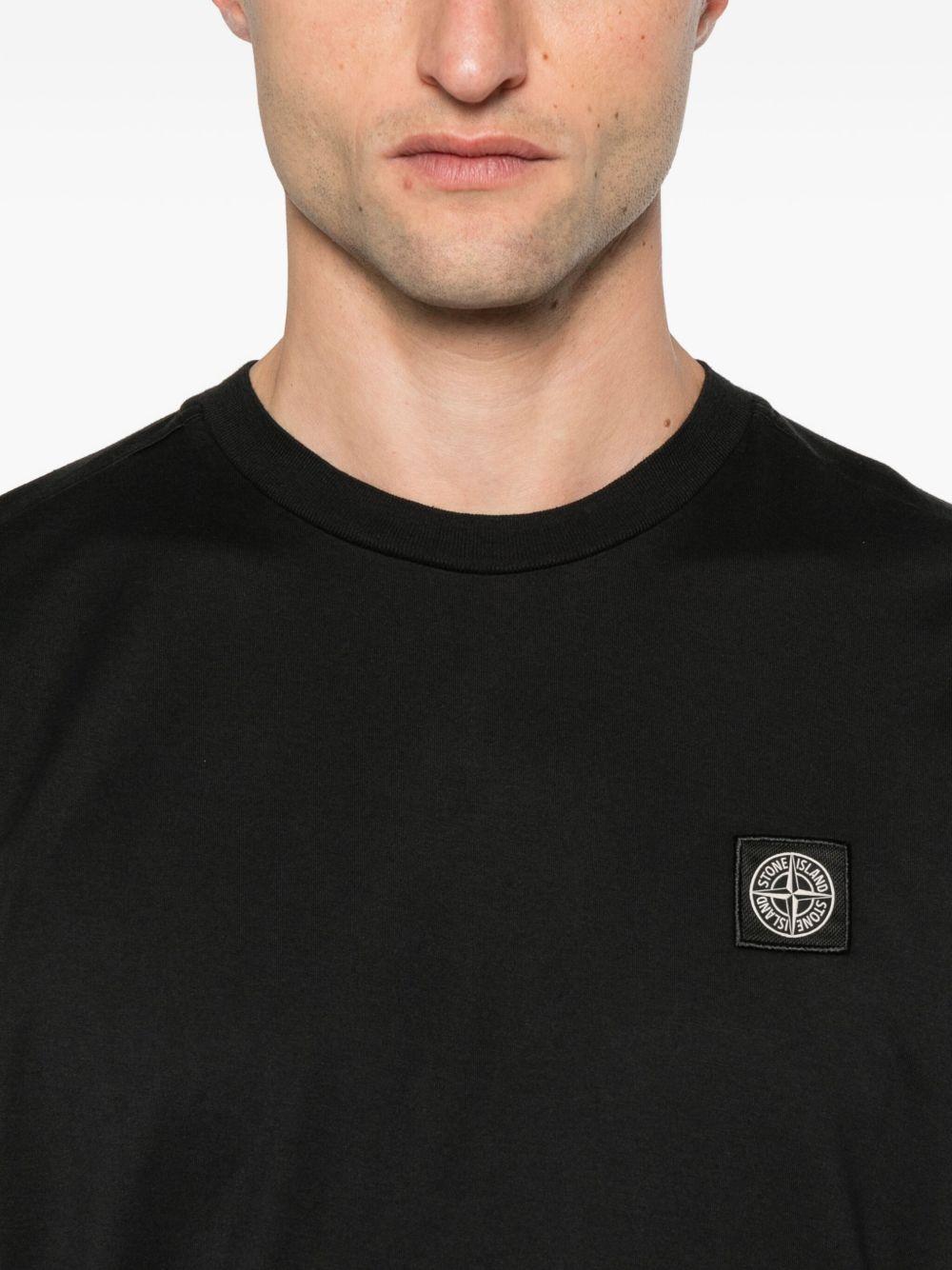 logo-patch cotton t-shirt Product Image
