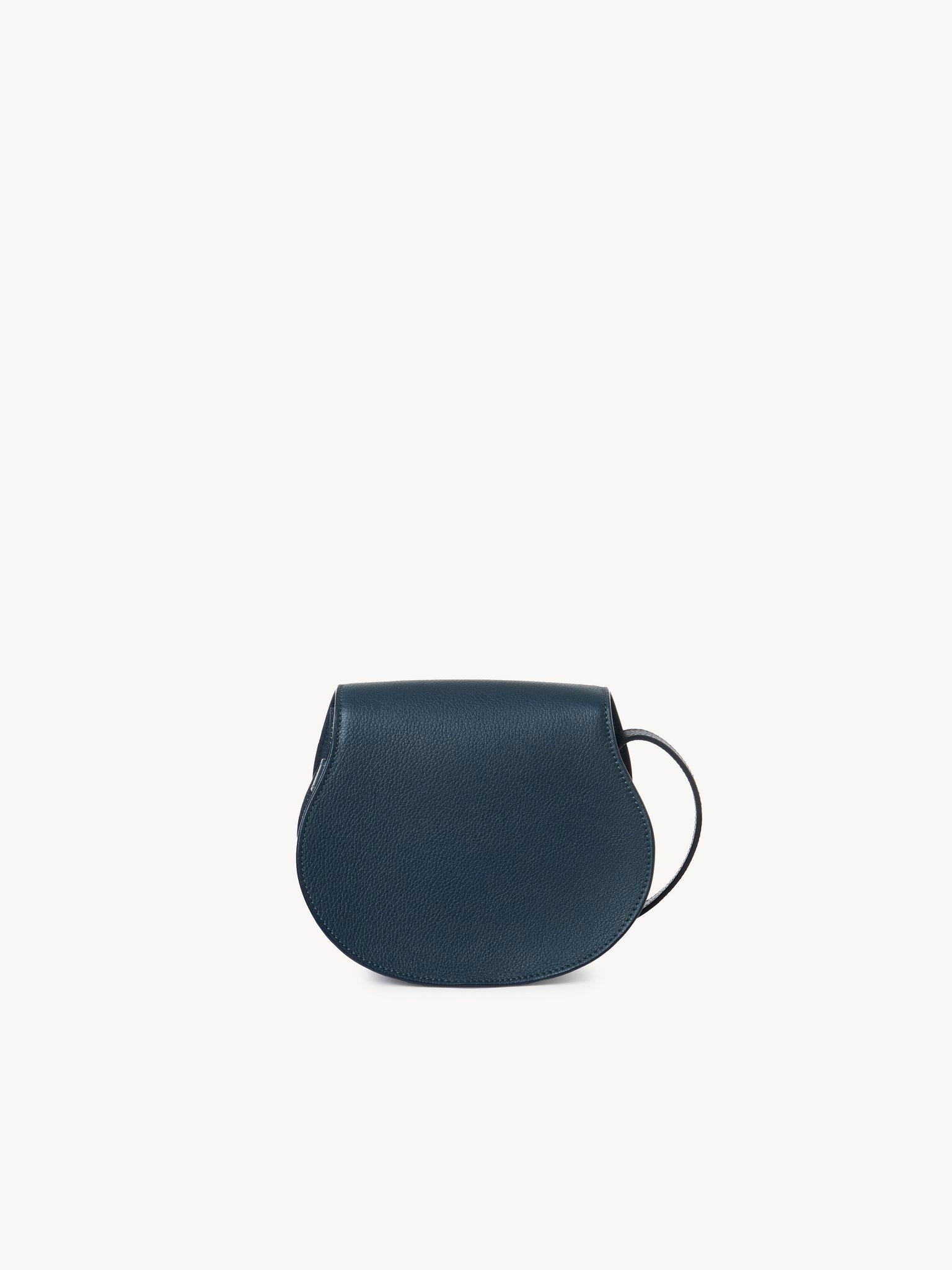 Small Marcie saddle bag in grained leather Product Image
