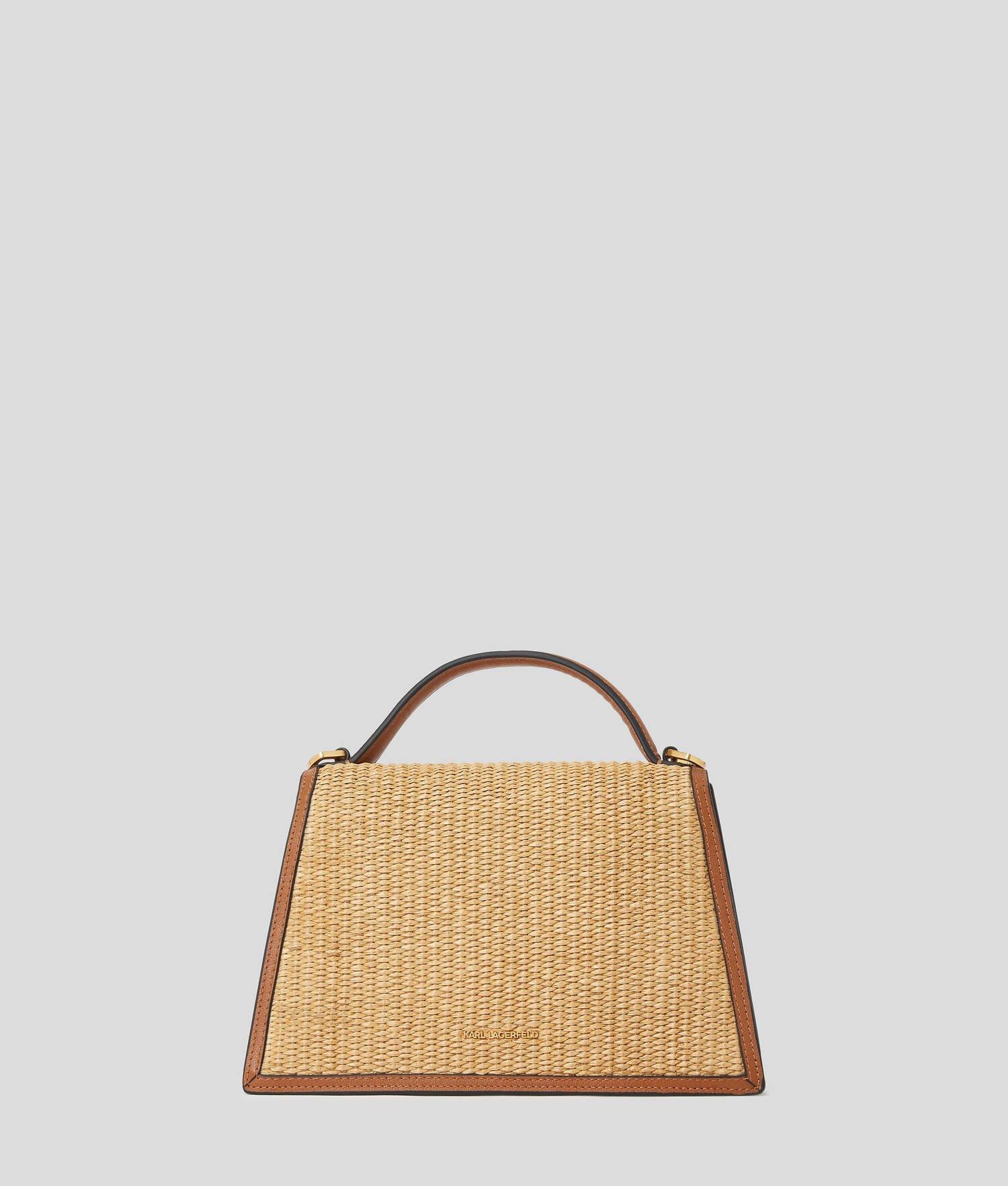 K/SIGNATURE MEDIUM RAFFIA CROSSBODY BAG Product Image