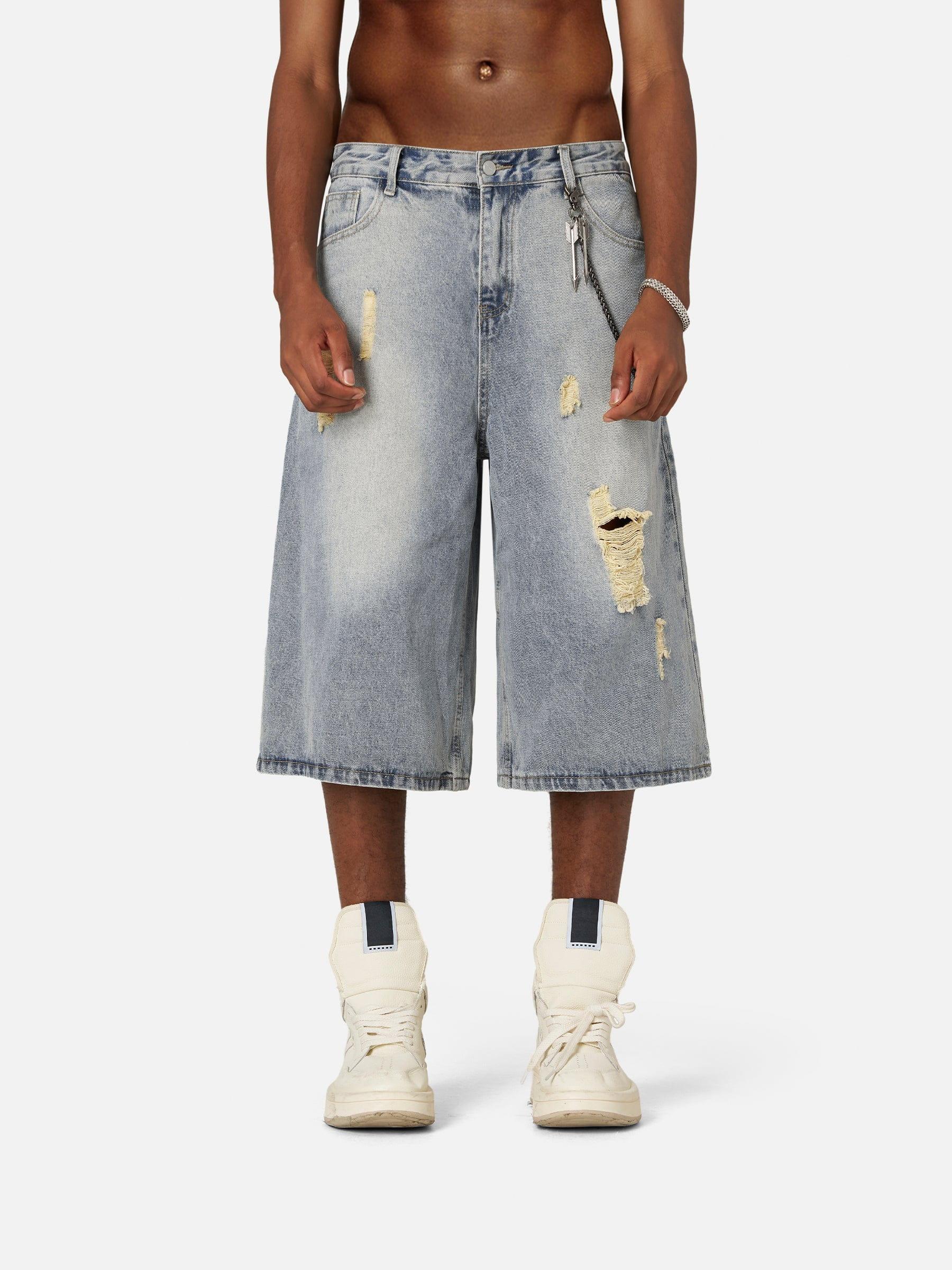 Aelfric Eden Distressed Baggy Longline Jorts Product Image